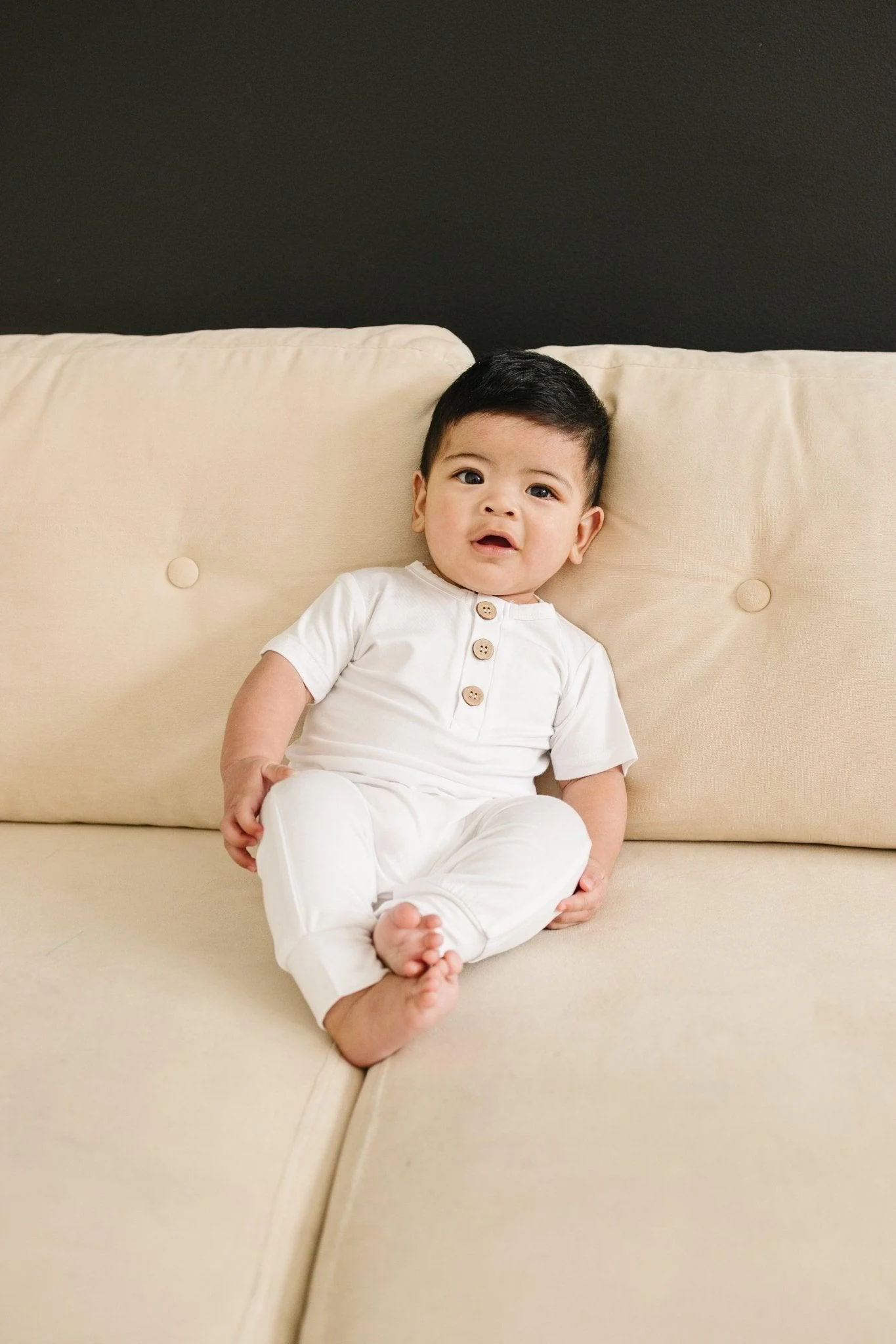 Bamboo Henley Romper - Image 9