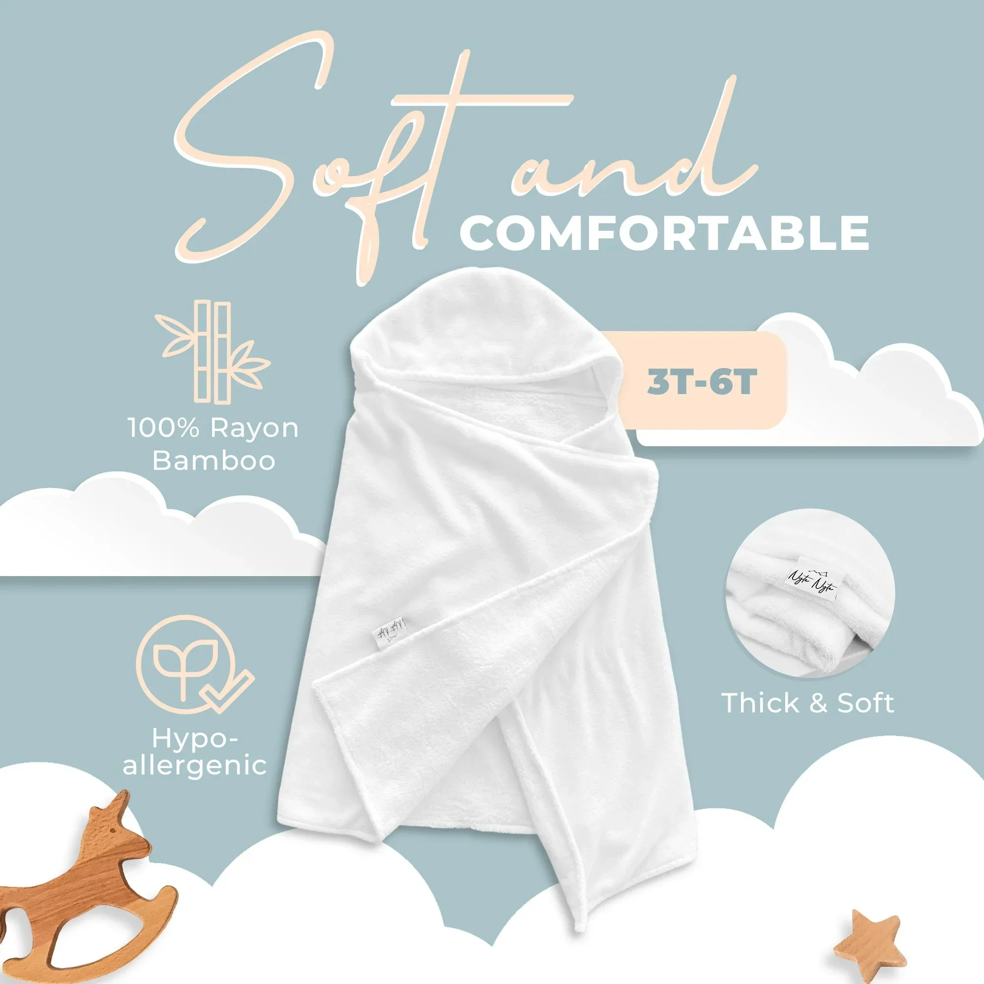 Bamboo Hooded Towel - Image 3