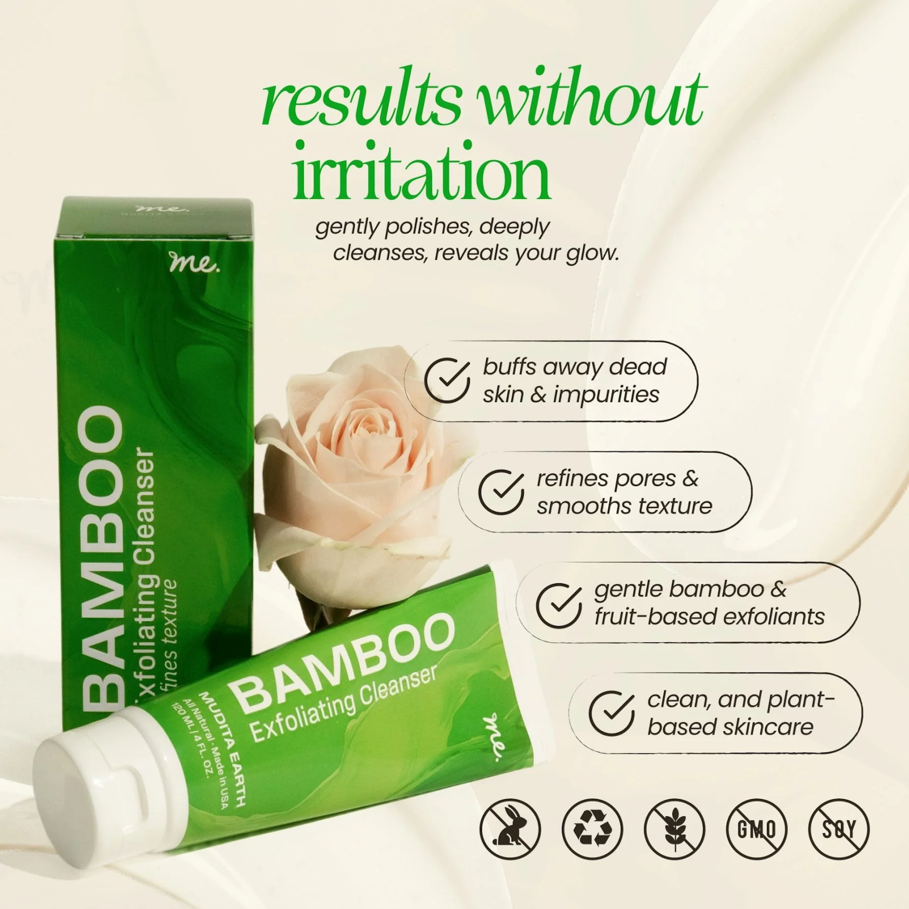 Bamboo Microdermabrasion Exfoliating Cleanser - Image 3