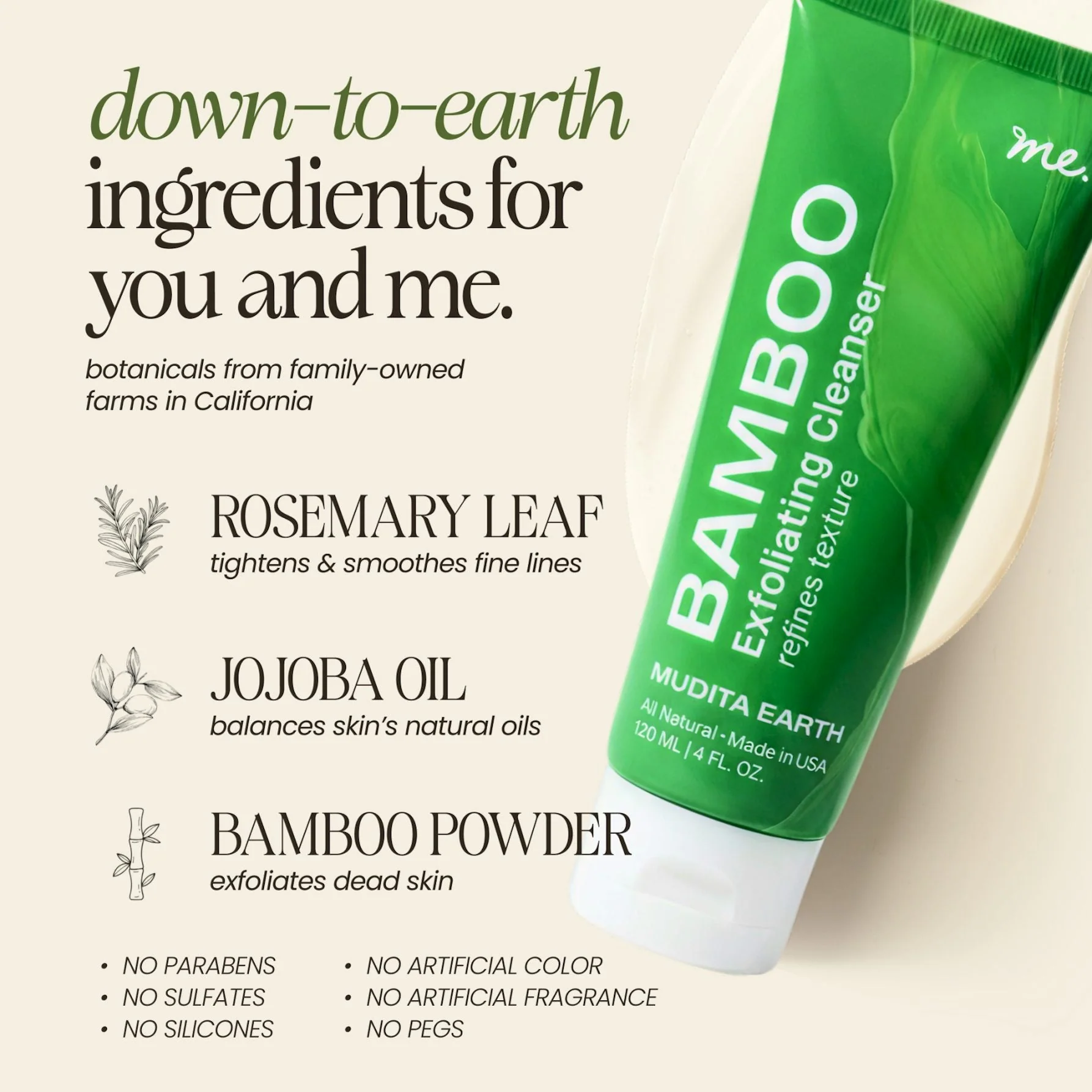 Bamboo Microdermabrasion Exfoliating Cleanser - Image 4