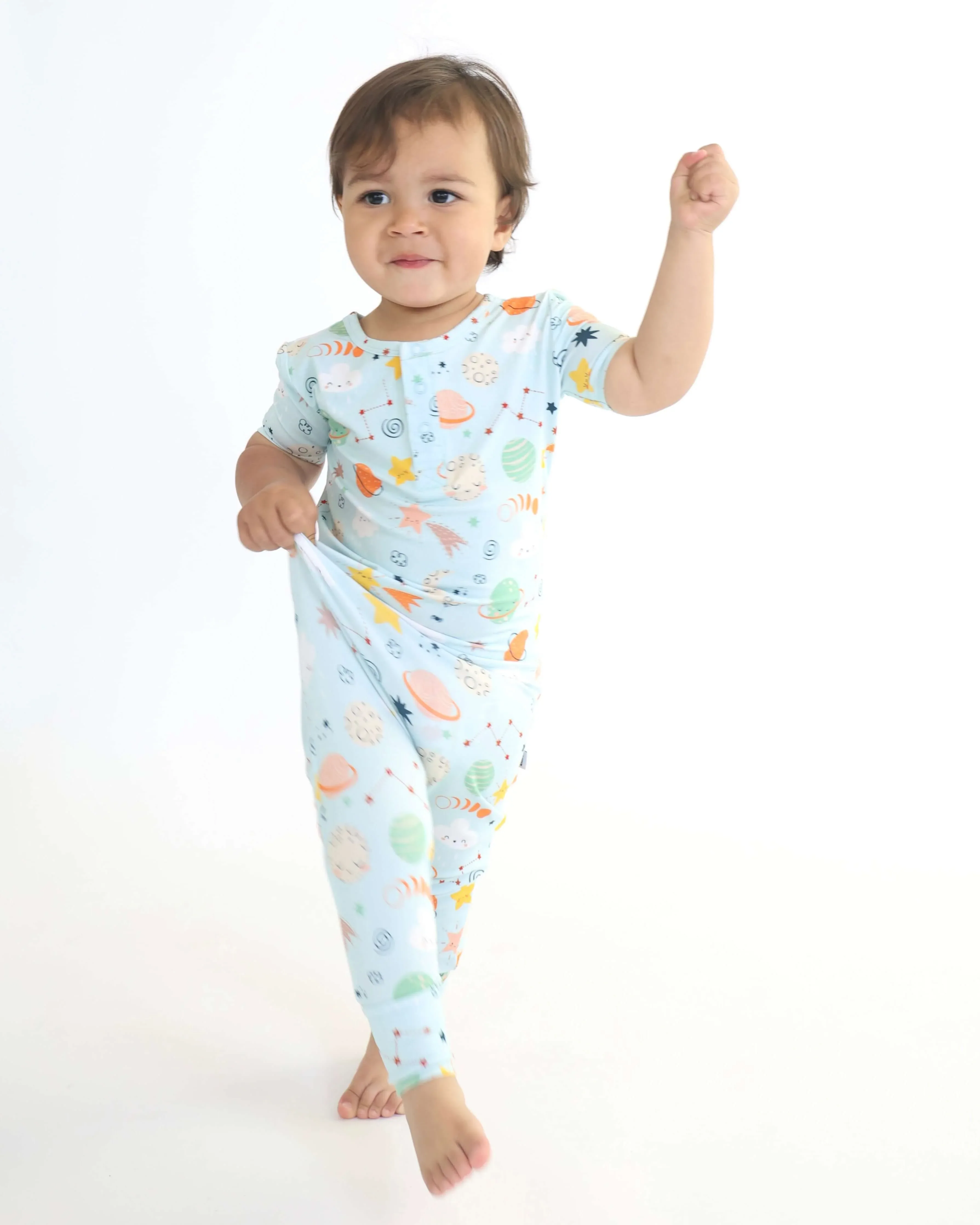 Bamboo Pull Up Romper - Cosmic - Image 4
