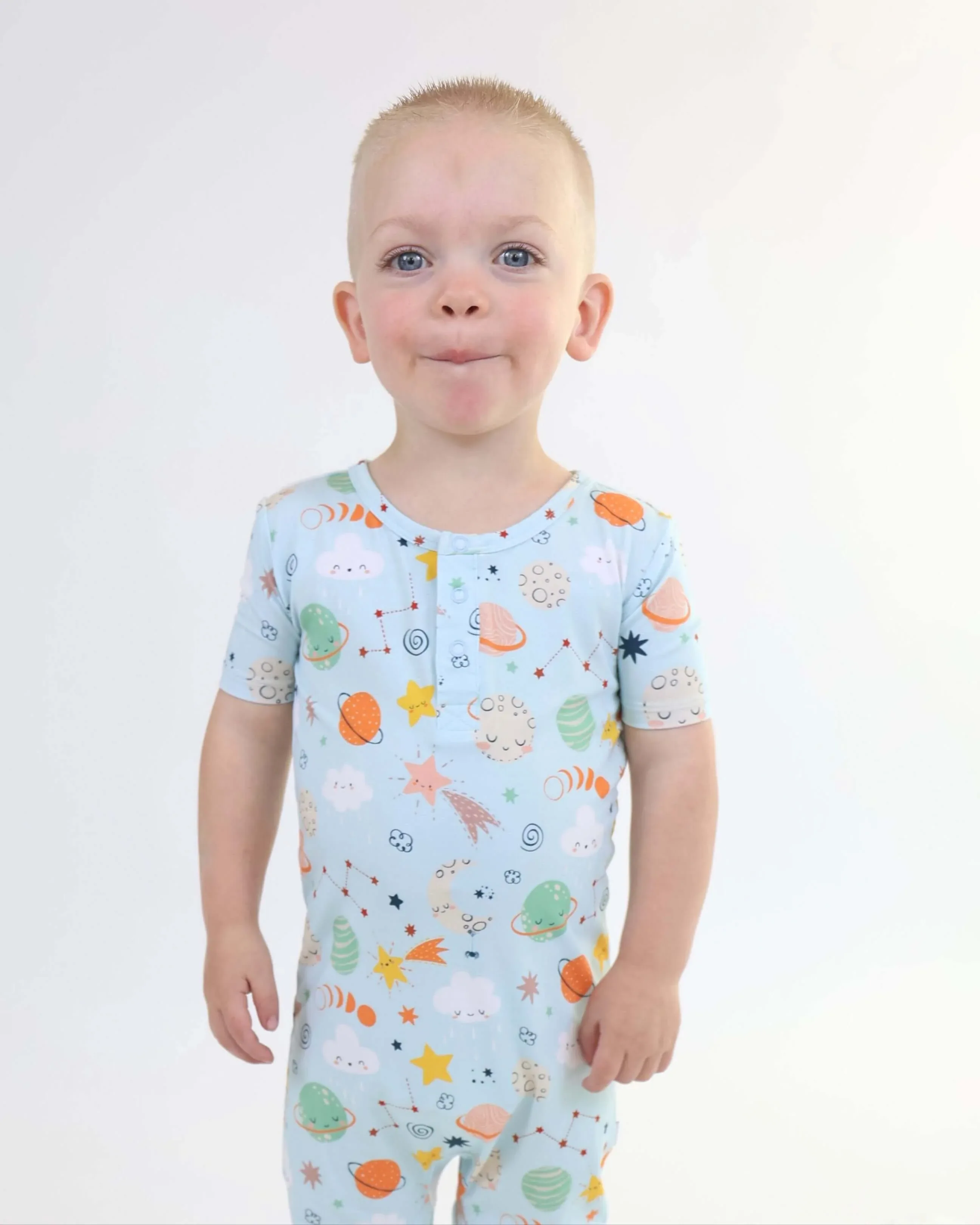 Bamboo Pull Up Romper - Cosmic - Image 5