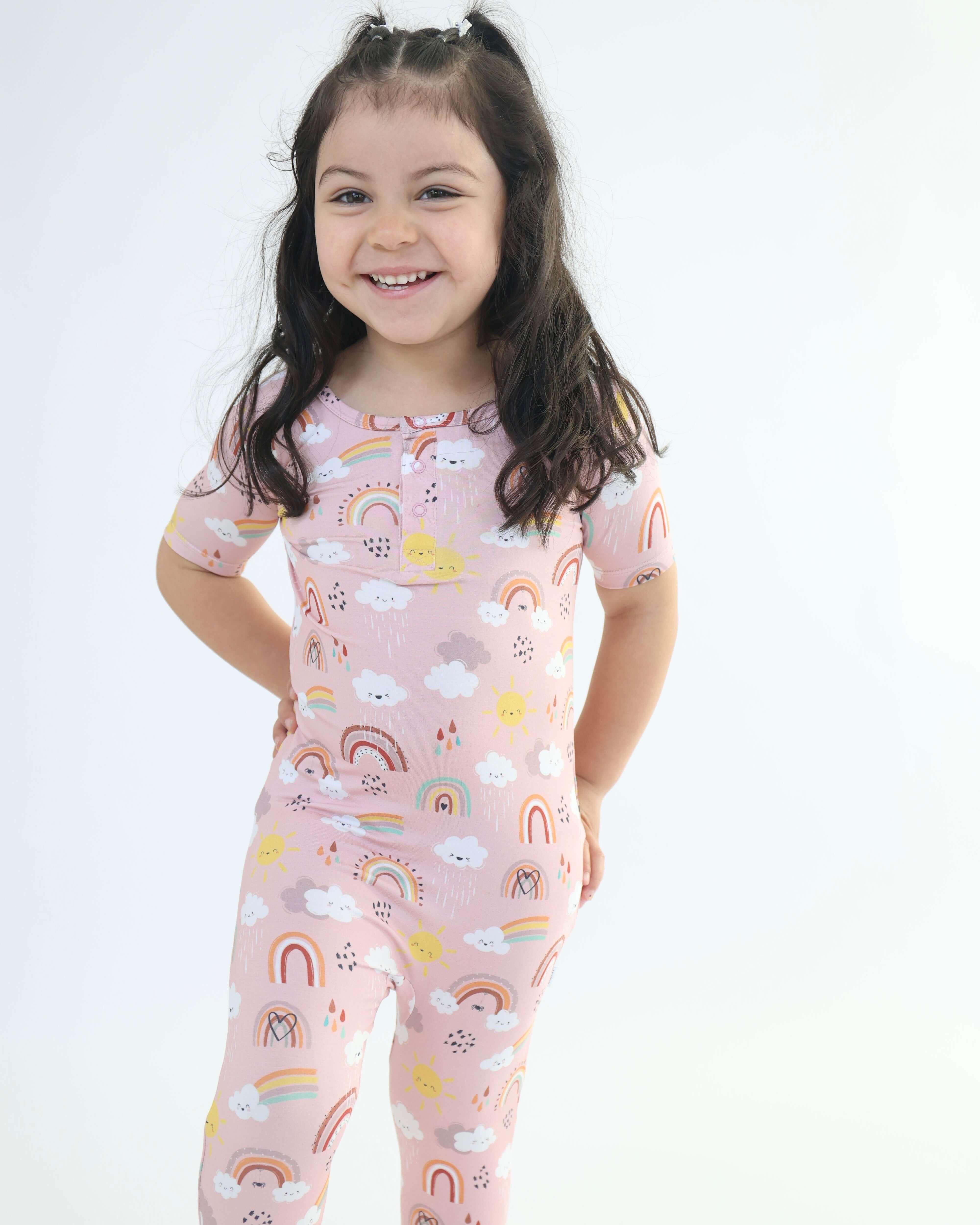 Bamboo Pull Up Romper - Rainnbow - Image 5