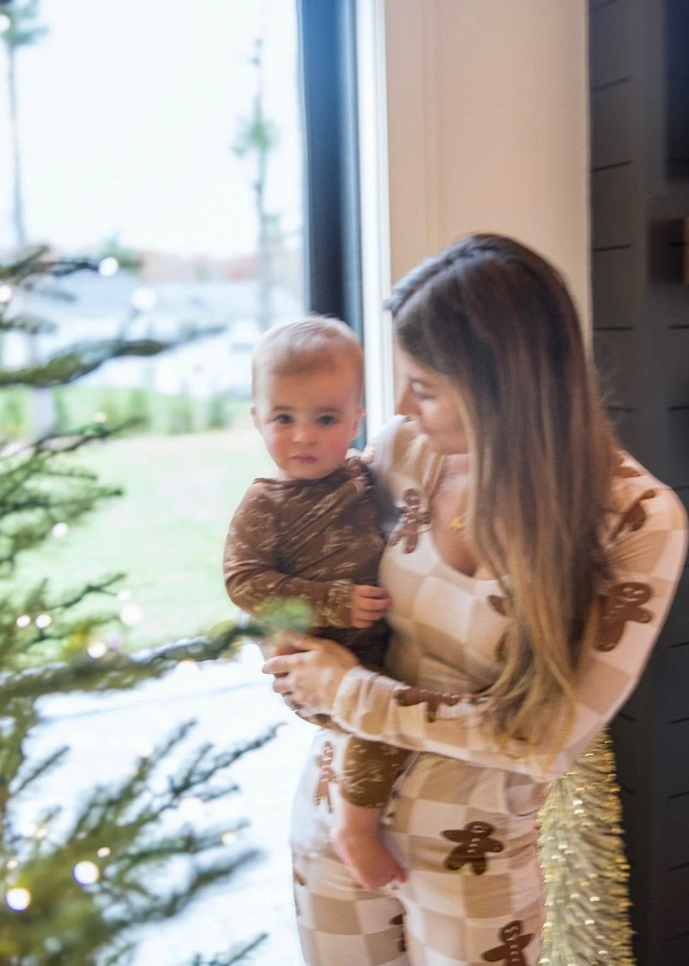 Bamboo Women’s Christmas Pajamas | Matching Holiday Family Set - Gingerbread - Image 3