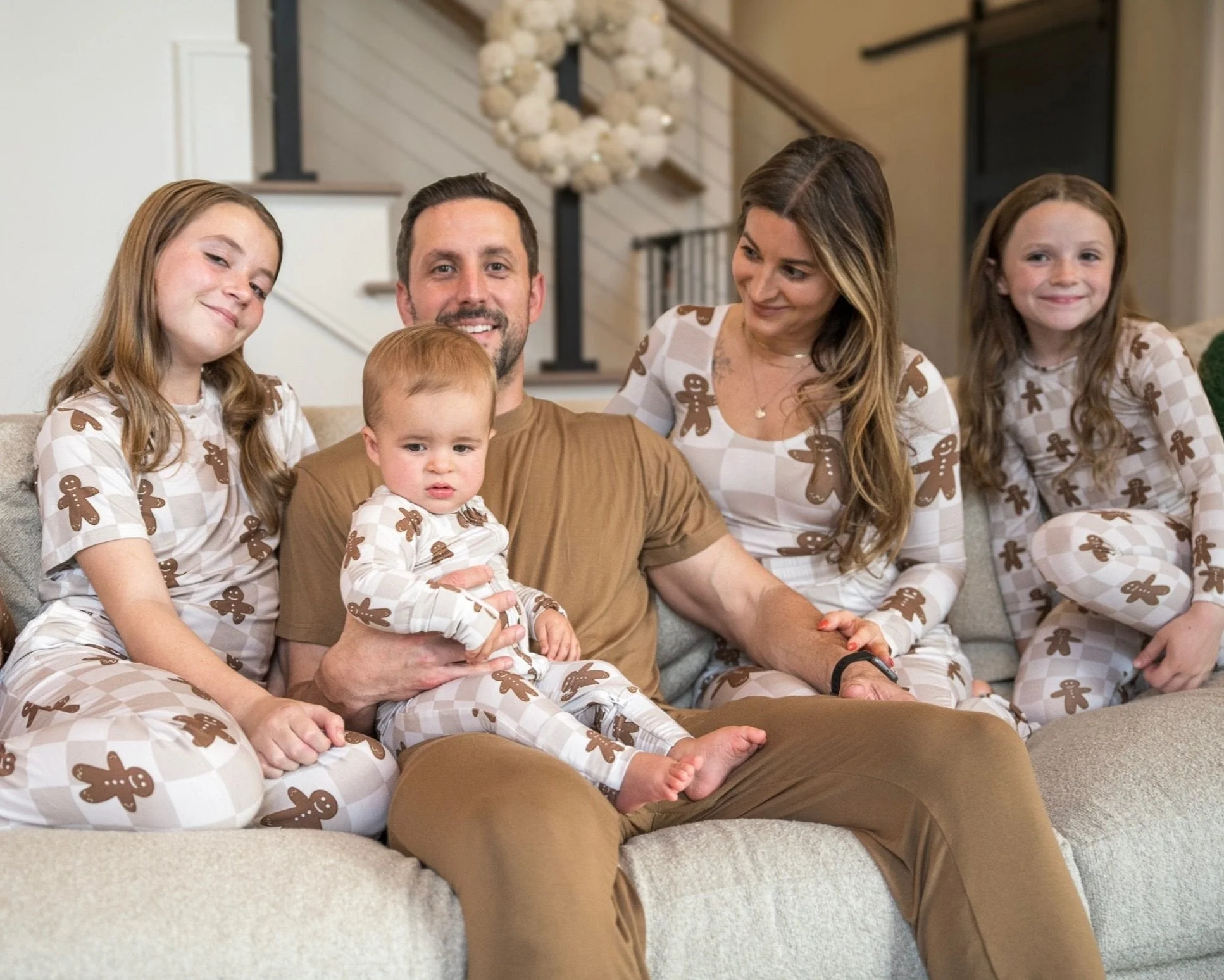 Bamboo Women’s Christmas Pajamas | Matching Holiday Family Set - Gingerbread - Image 5