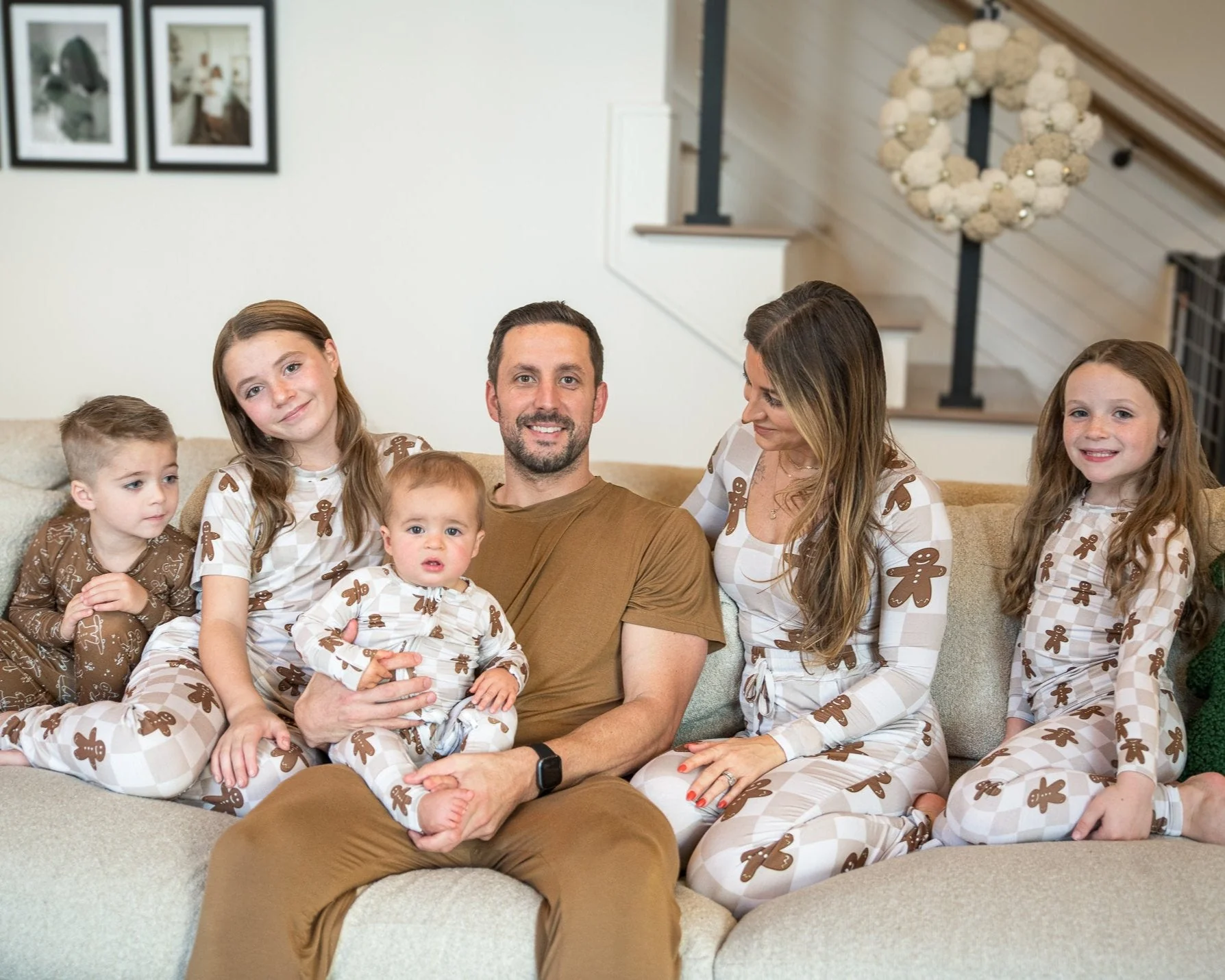 Bamboo Women’s Christmas Pajamas | Matching Holiday Family Set - Gingerbread - Image 6