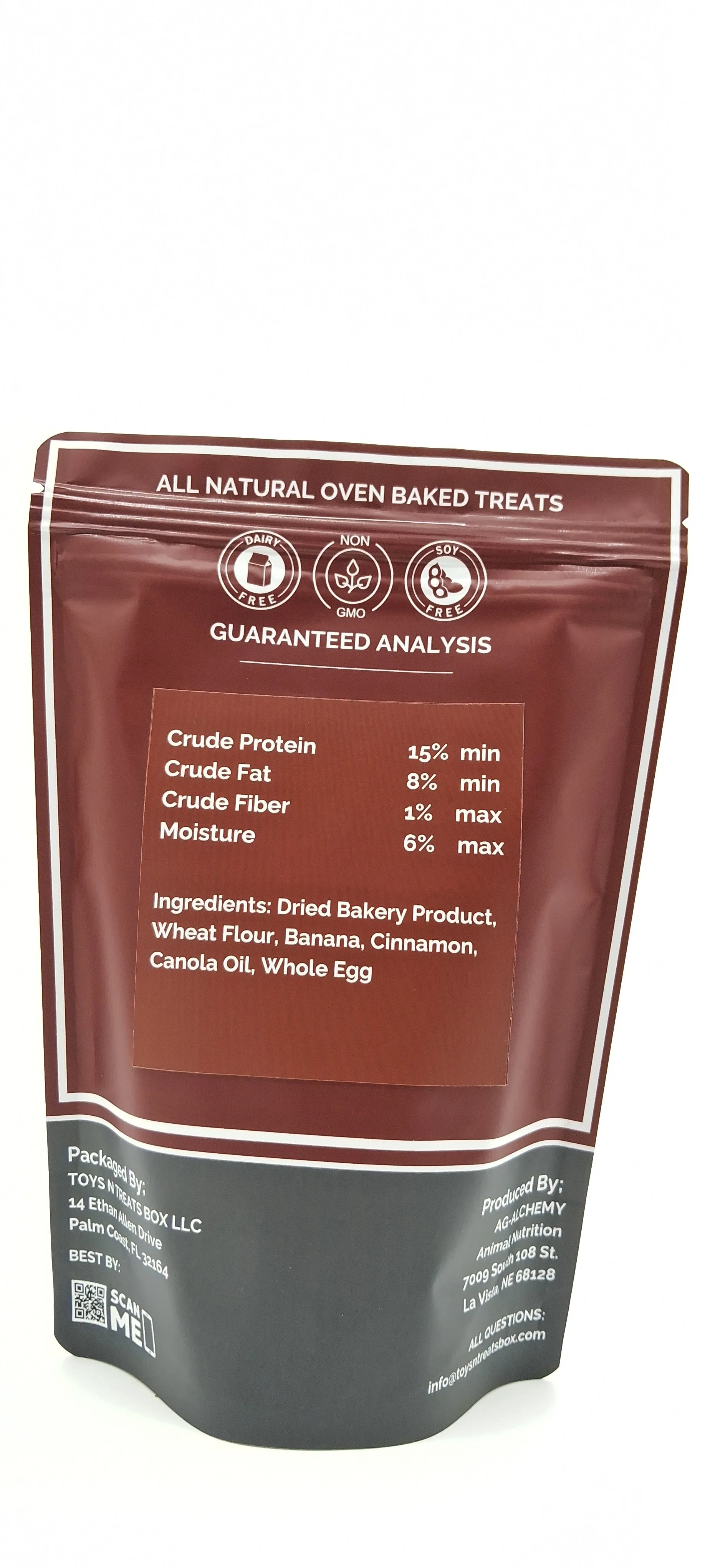 Banana Bread Hearts Dog Treats - All Natural Oven Baked - Image 5