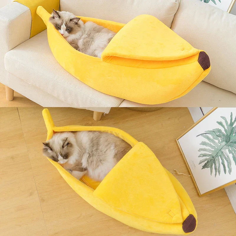 Banana Cat Bed House – Cute & Cozy Cat Hideaway - Image 4