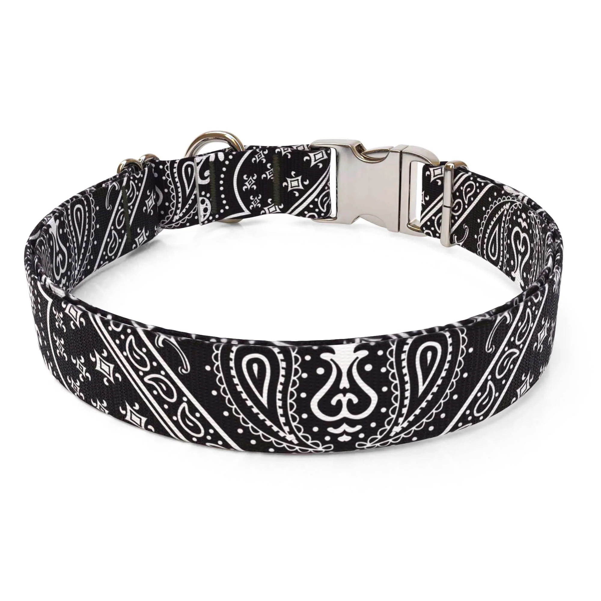 Bandana Black Dog Collar - Image 2