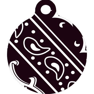 Bandana Black HD Dog ID Tag - Image 3