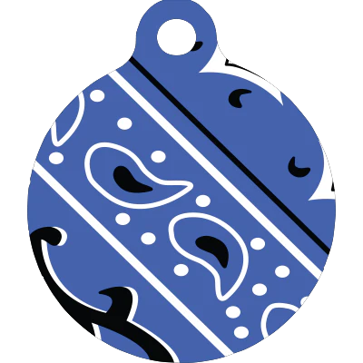 Bandana Blue HD Dog ID Tag - Image 3