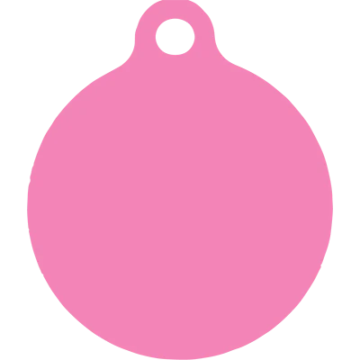 Bandana Pink HD Dog ID Tag - Image 4