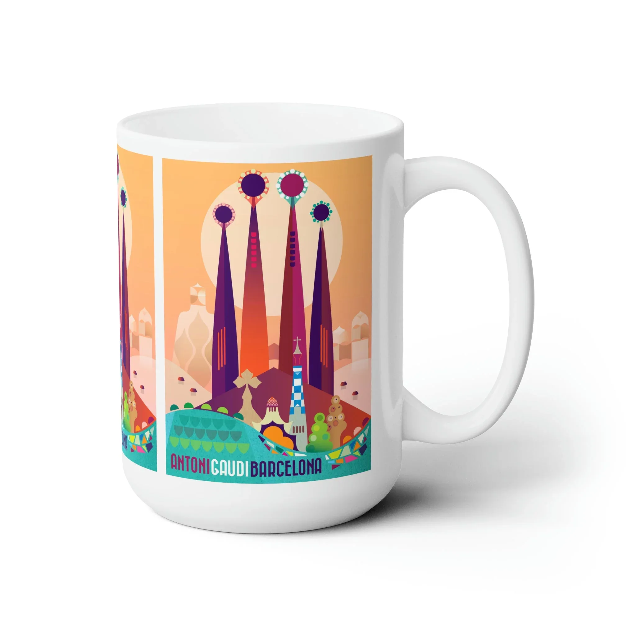 Barcelona Ceramic Mug 11oz or 15oz - Image 3