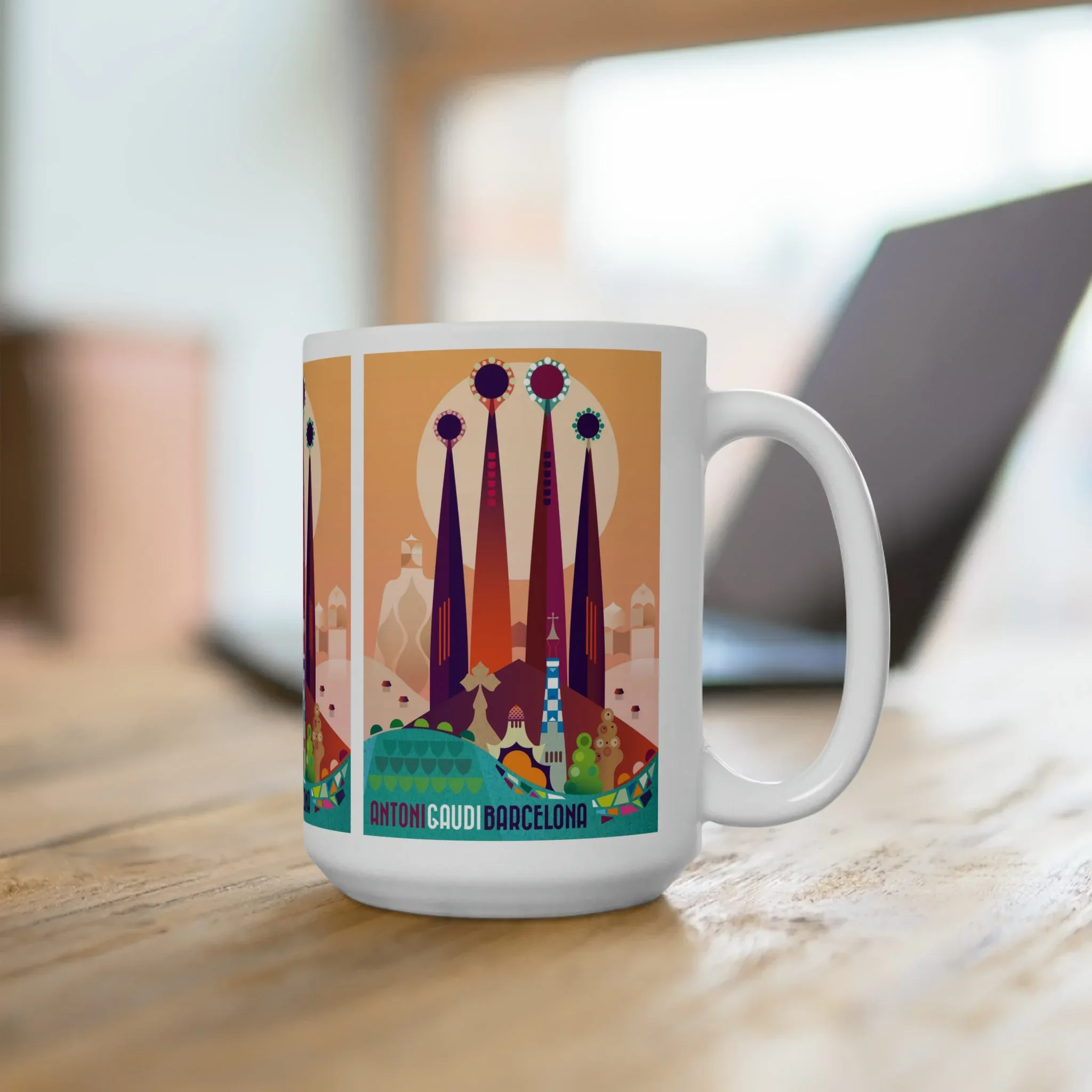 Barcelona Ceramic Mug 11oz or 15oz - Image 4