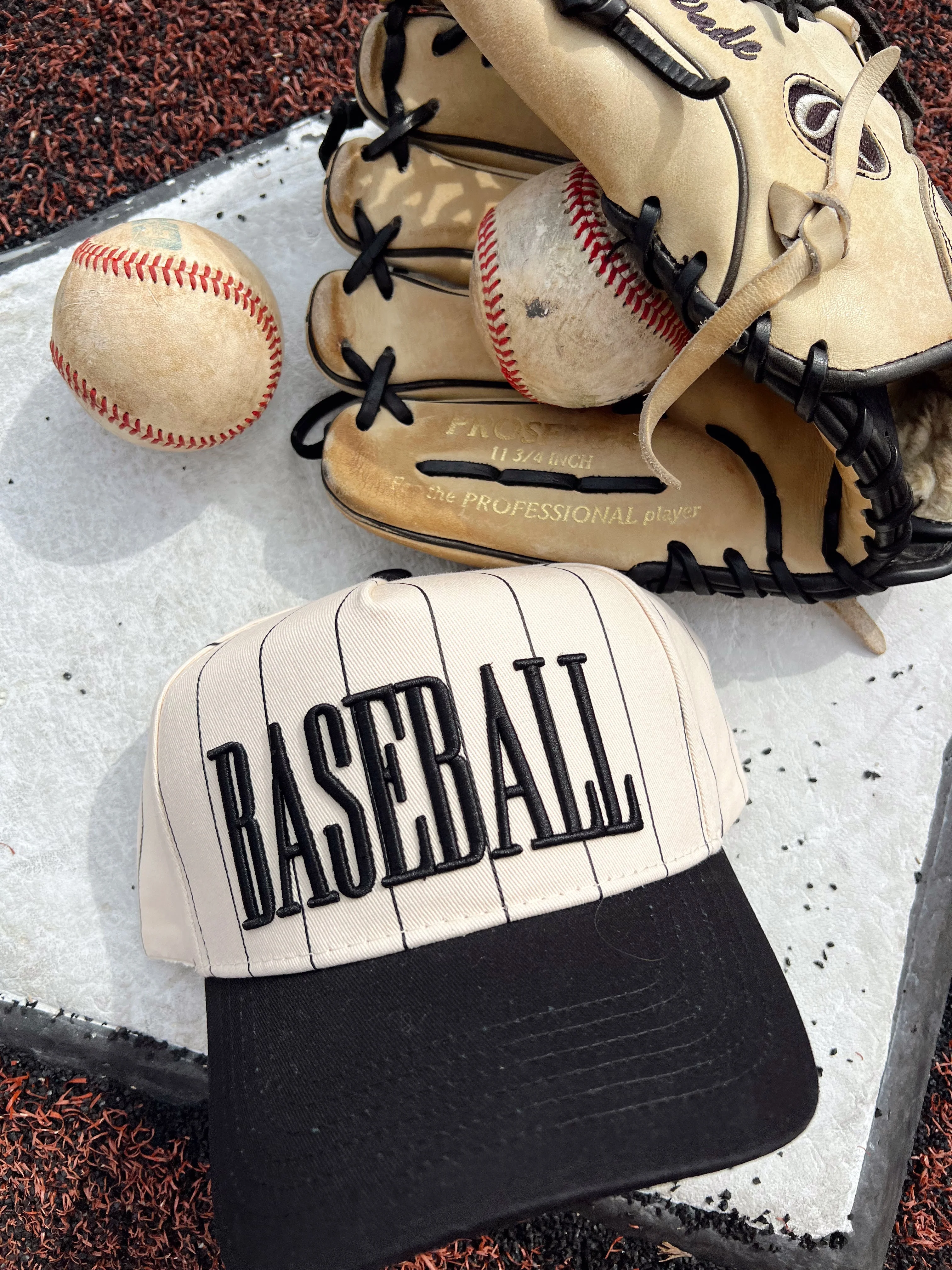 Baseball - Black Stripe Vintage Trucker Hat - Image 6