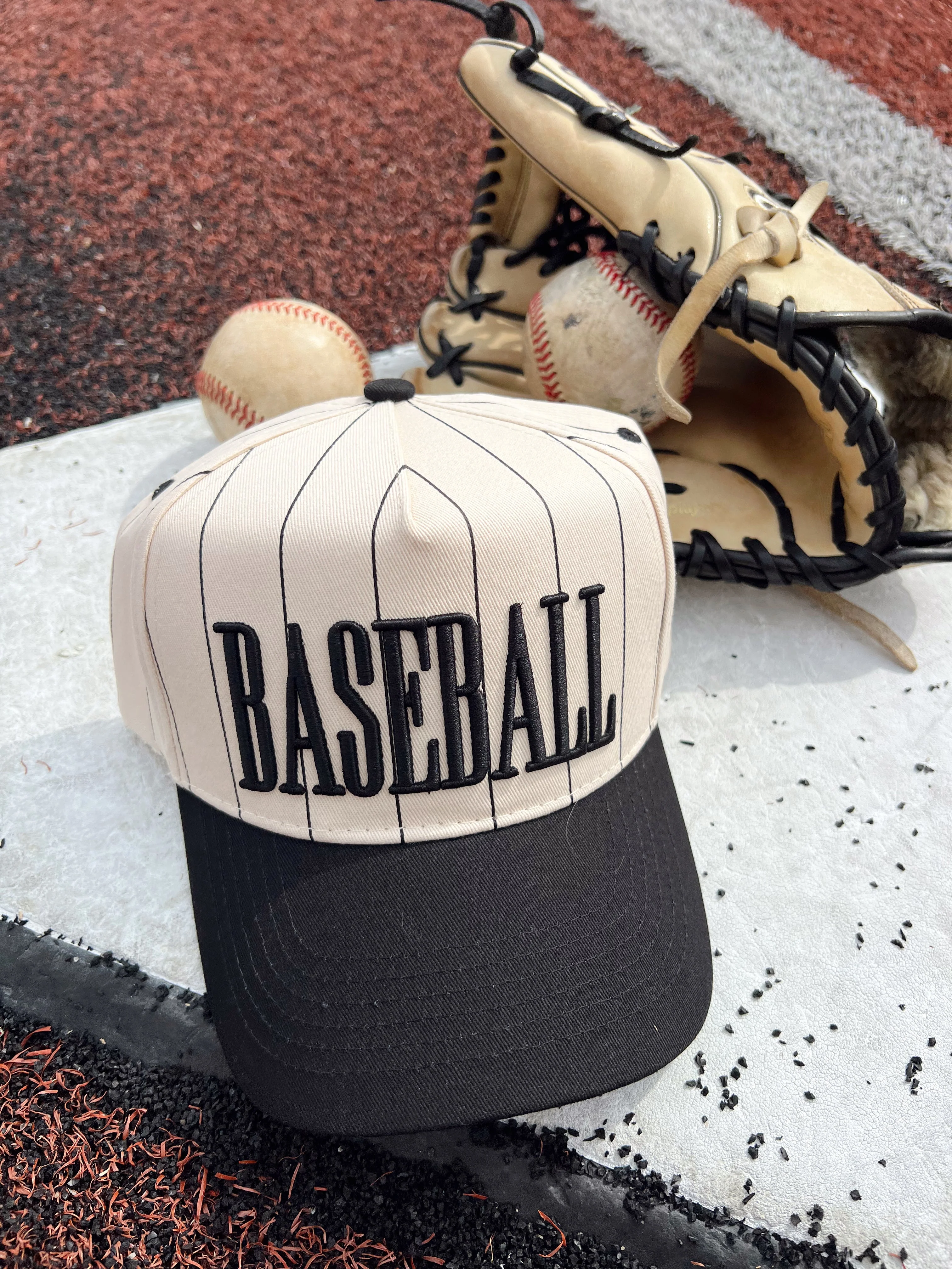 Baseball - Black Stripe Vintage Trucker Hat - Image 7