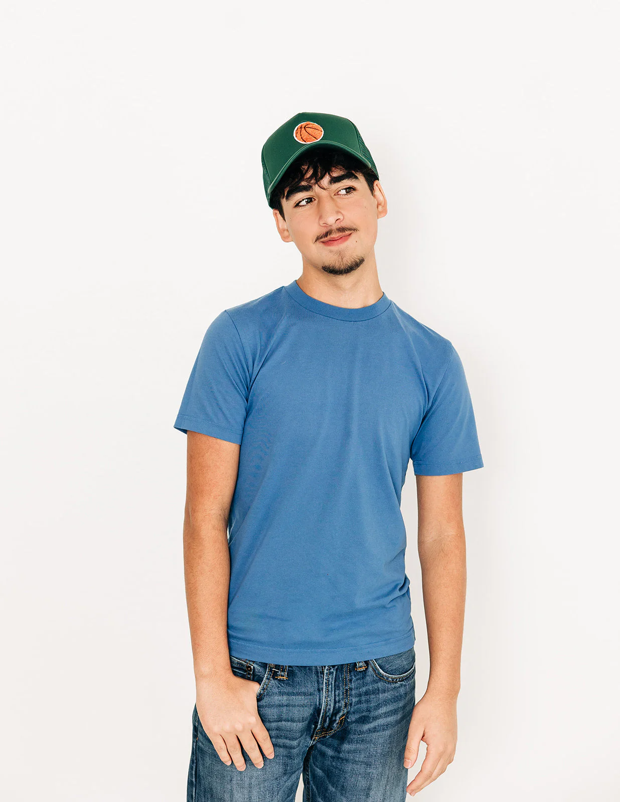 Basketball Patch Trucker Hat - Image 7