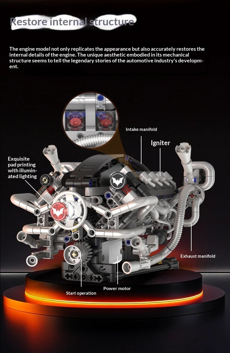 Bat Engine Model Building Block Toy - Image 4