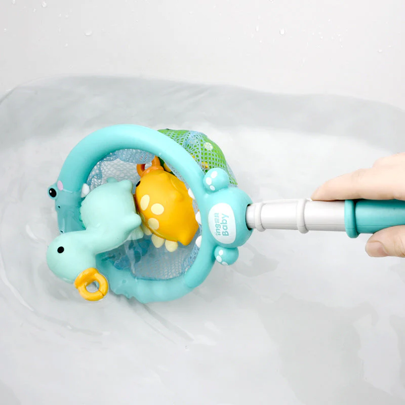 Bath Toy Dinosaur Fishing Fishing Toy Can Spray Water Pinch Called Fishing Net - Image 3