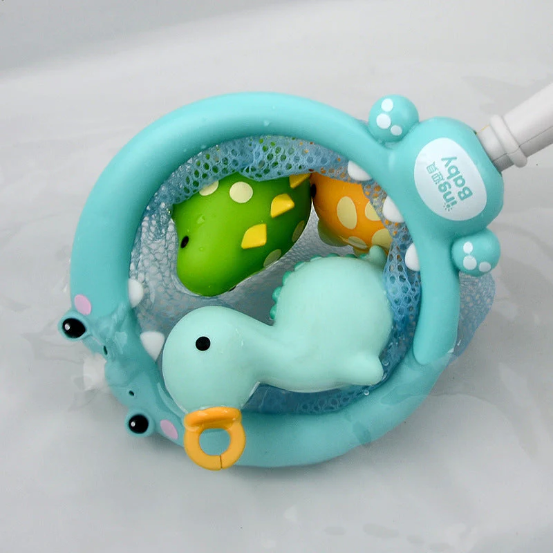 Bath Toy Dinosaur Fishing Fishing Toy Can Spray Water Pinch Called Fishing Net - Image 5