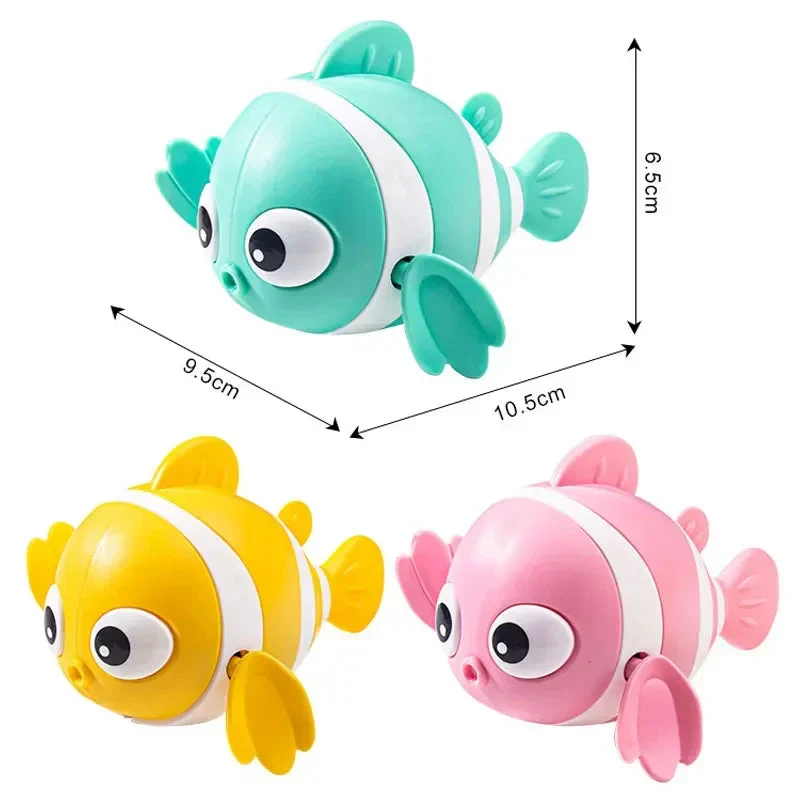 Bath Toys Cute Swimming Clown Fish Bath Toy for Toddlers Floating Wind Up Toys for Boy Girl New Born Baby Bathtub Toddler Toys - Image 5