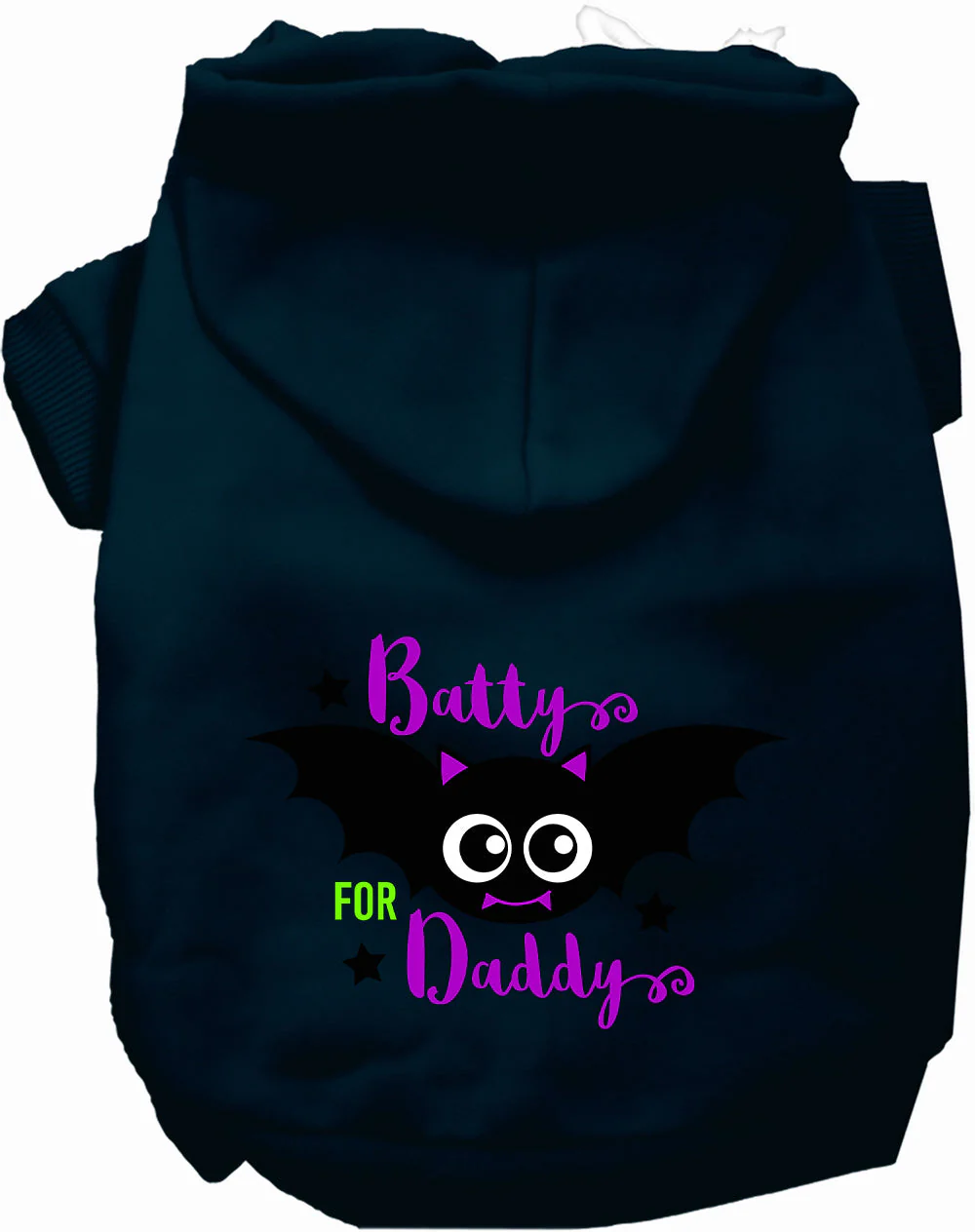 Batty for Daddy Halloween Pet Hoodie - Image 9