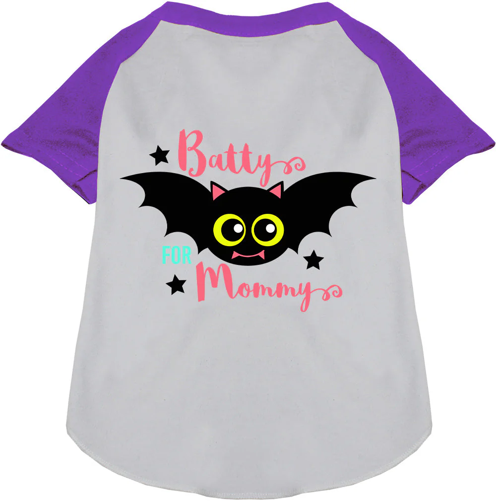 Batty for Mommy Pet Raglan Shirt - Image 6
