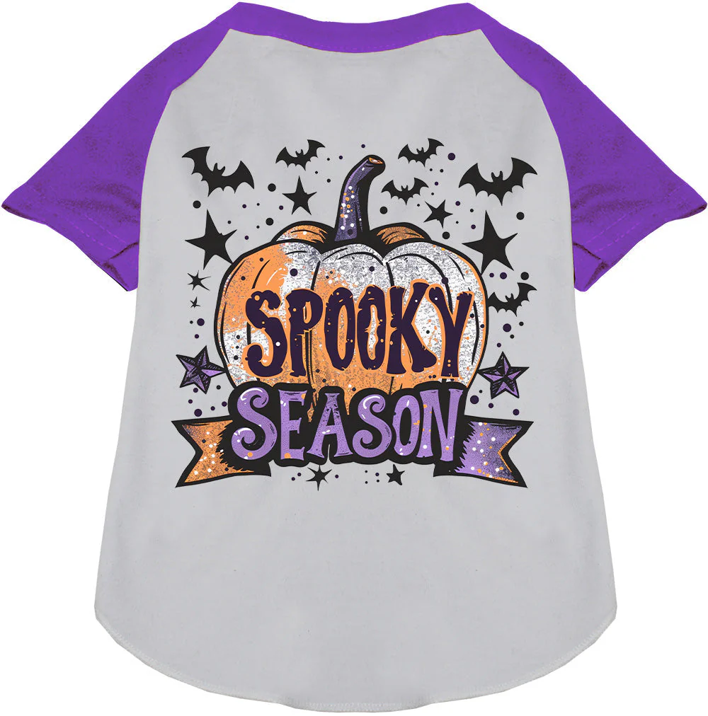 Batty Spooky Season Pet Raglan Shirt - Image 6