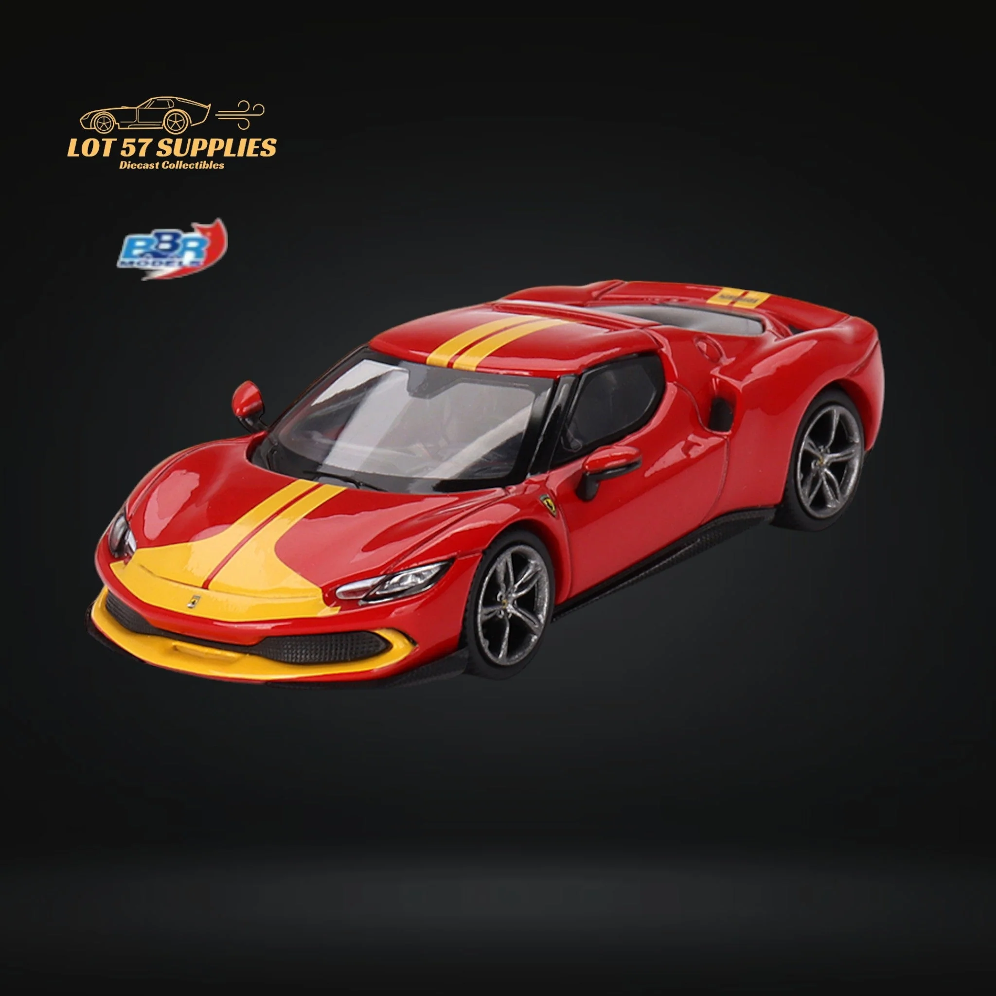 BBR Ferrari 296 GTB Assetto Fiorano Rosso Corsa 1:64 - Image 2
