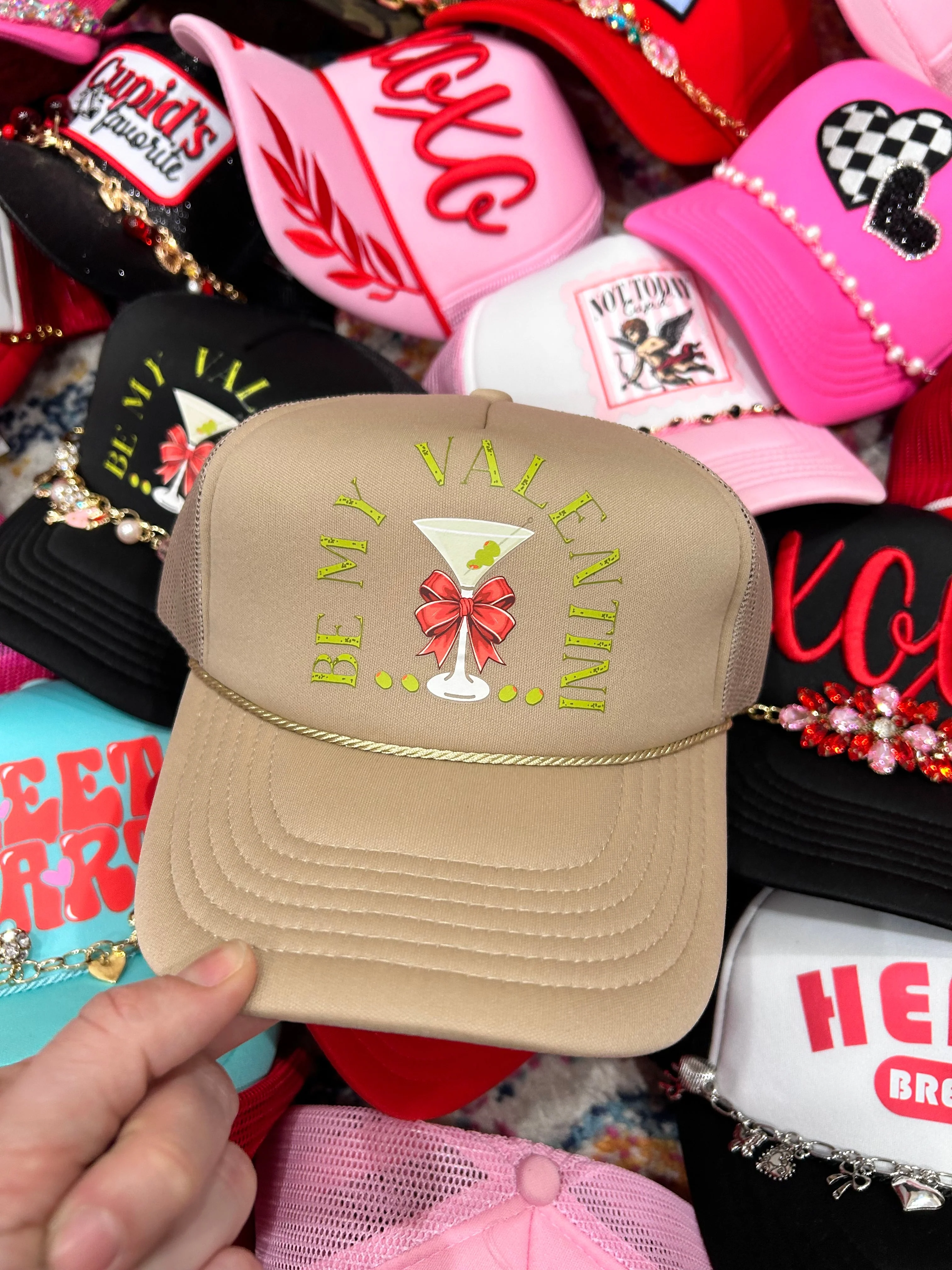 Be My Valentini Trucker Hat - Image 4
