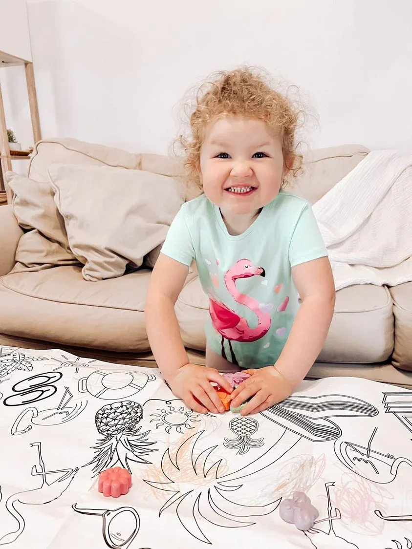 Beach Coloring Tablecloth - Image 2