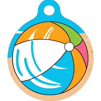 Beach Party HD Dog ID Tag - Image 3