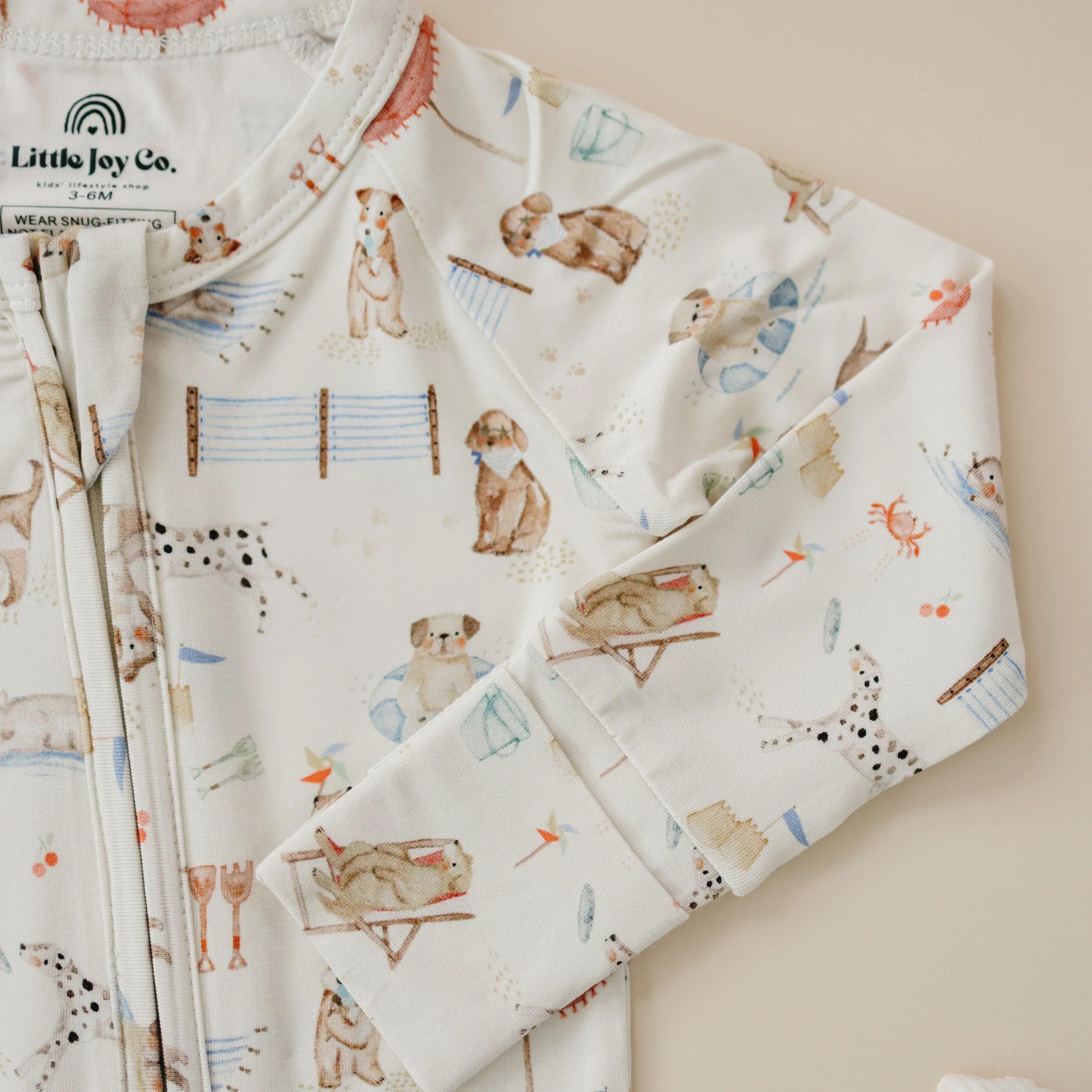 Beach Pawty Bamboo Zippy Pajamas - Image 2