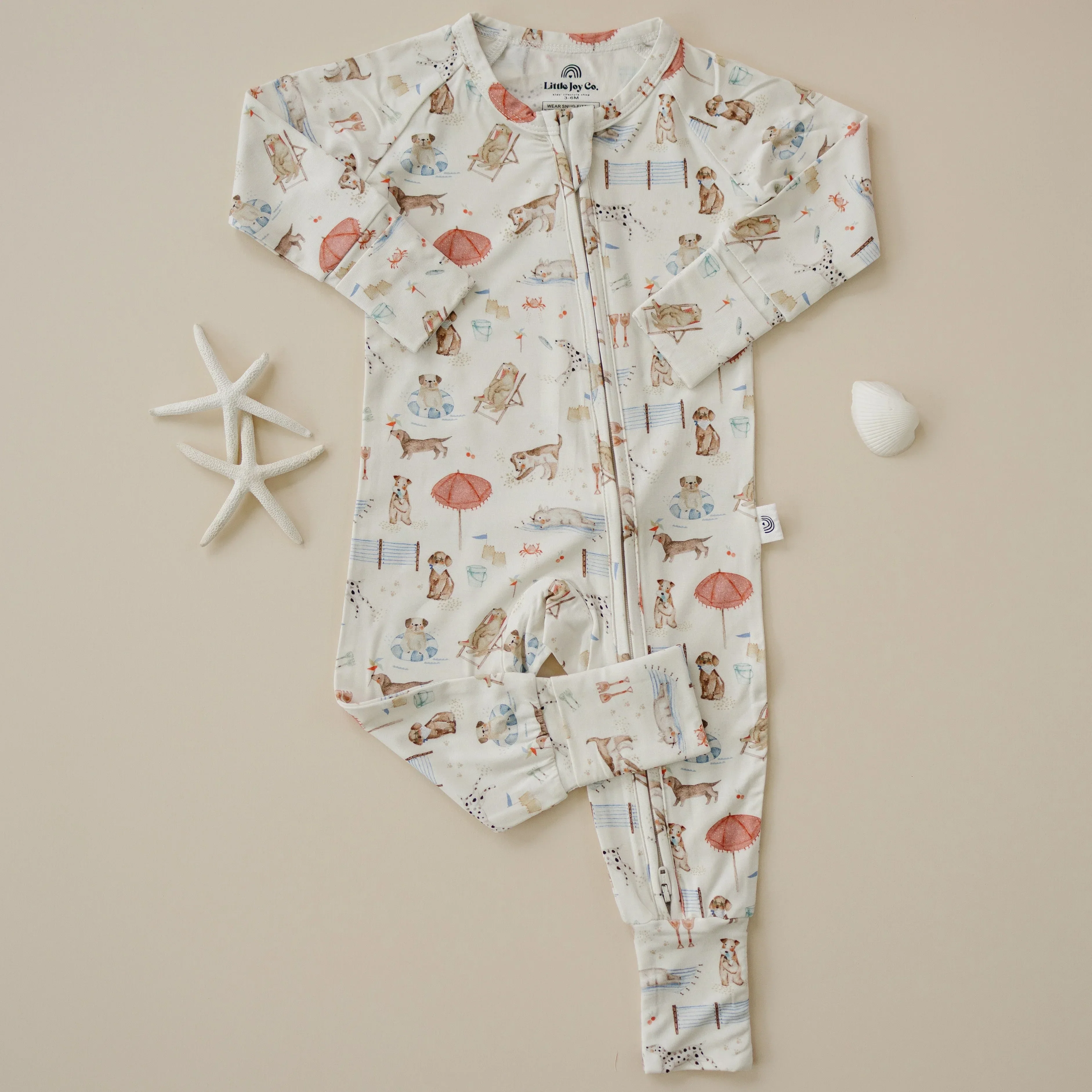 Beach Pawty Bamboo Zippy Pajamas - Image 5