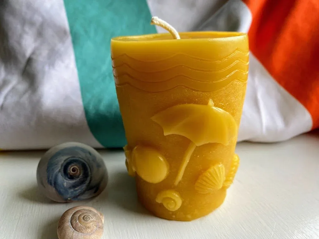 Beach Themed Beeswax Candle Set - Image 4
