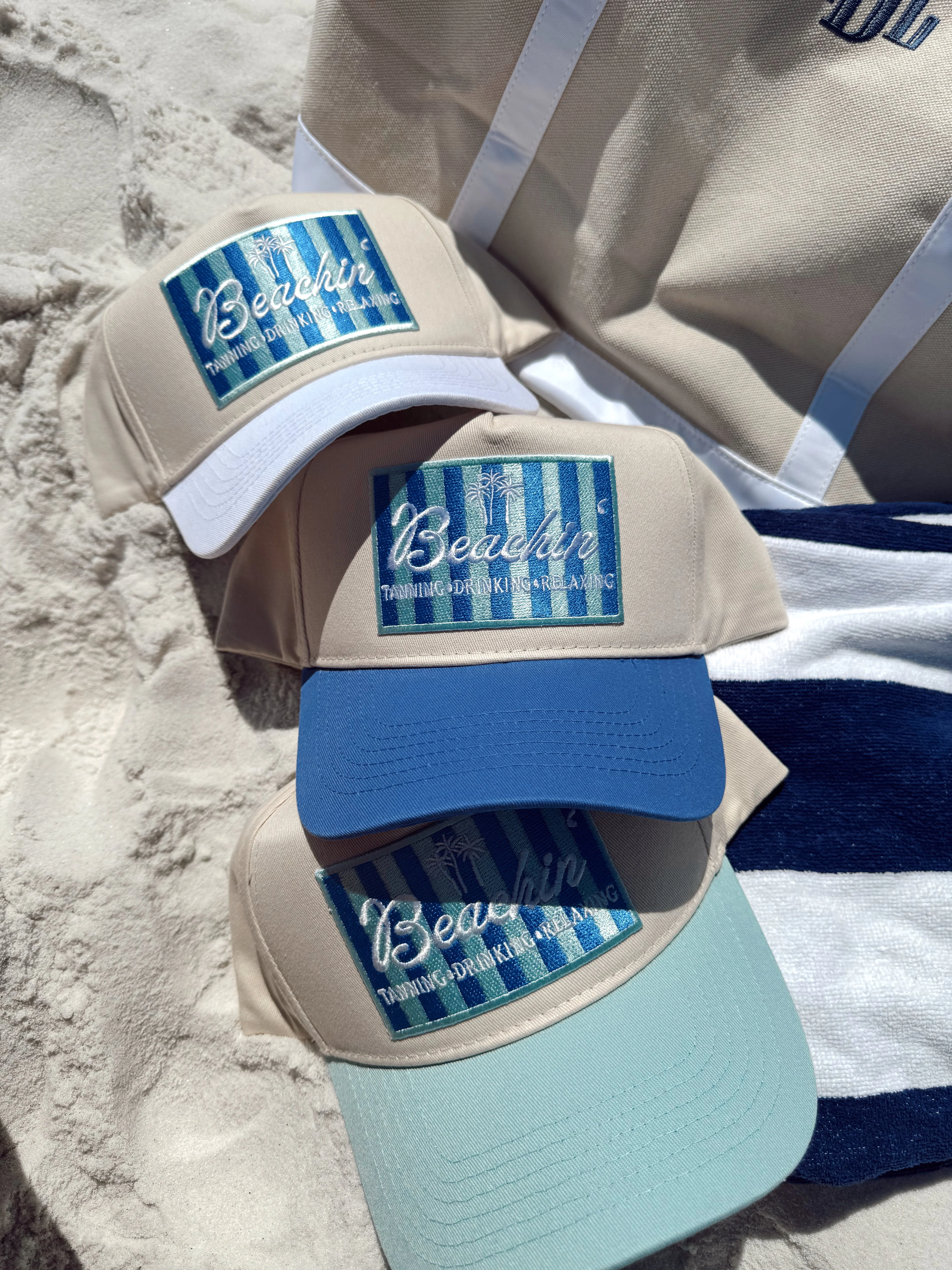 Beachin' - Vintage Trucker Hat - Image 11
