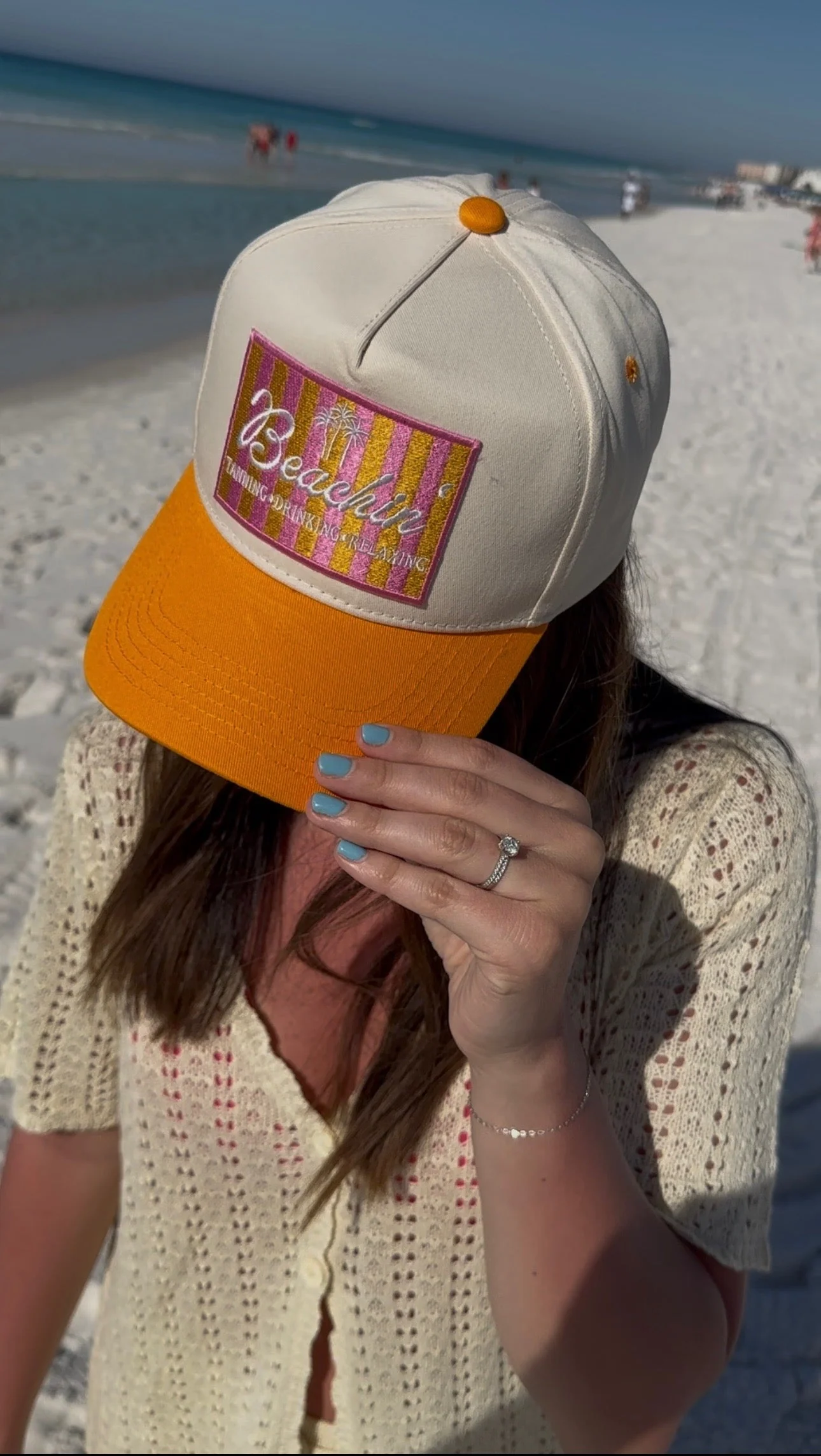 Beachin' - Vintage Trucker Hat - Image 13
