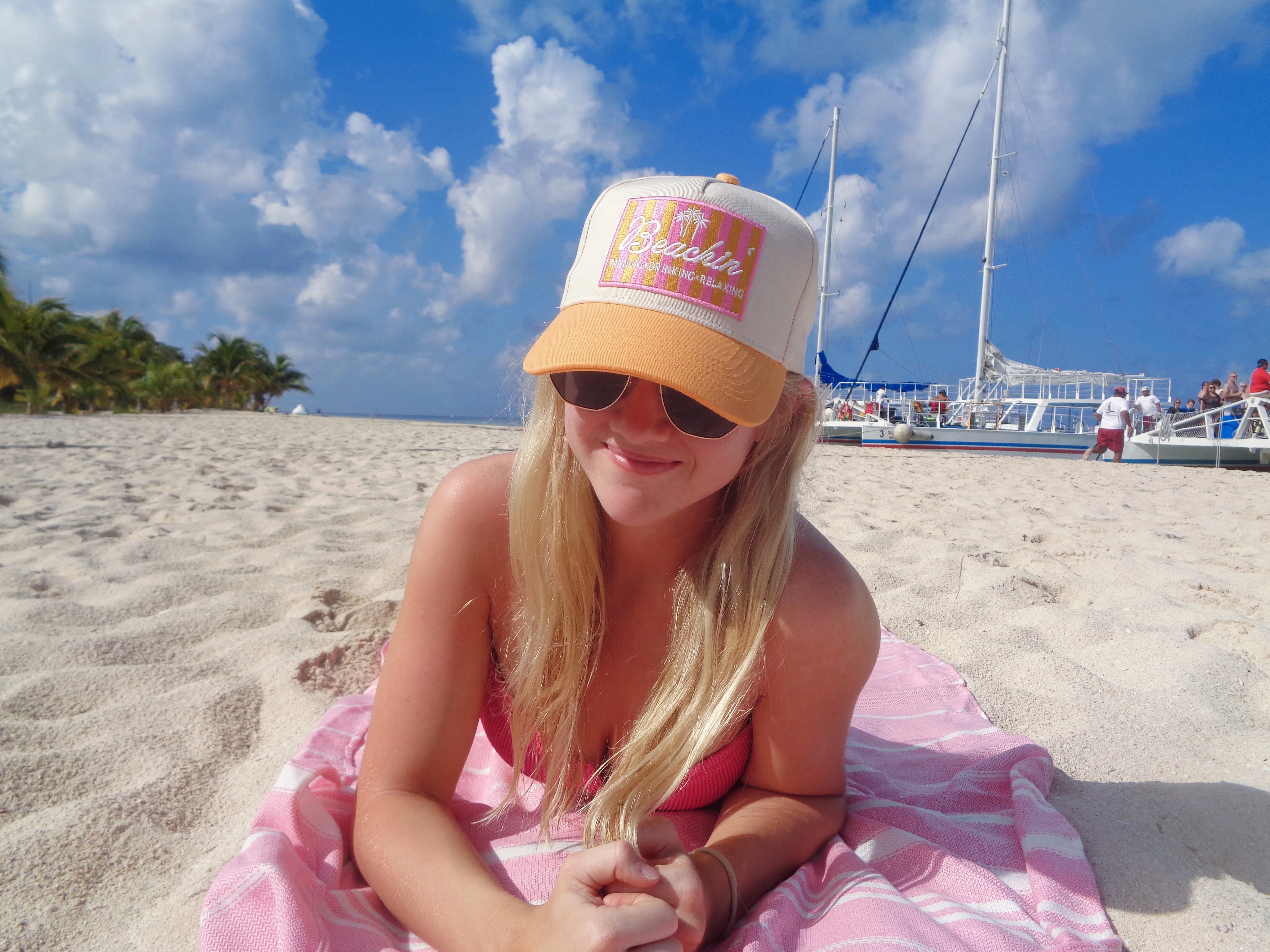 Beachin' - Vintage Trucker Hat - Image 14