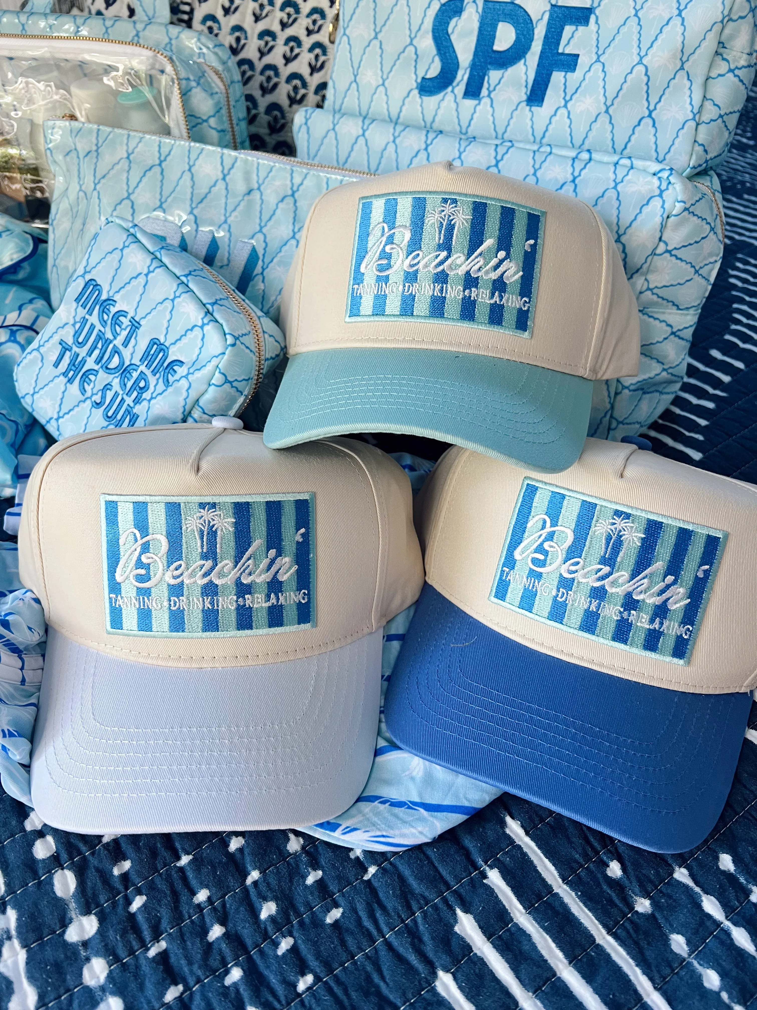Beachin' - Vintage Trucker Hat - Image 16
