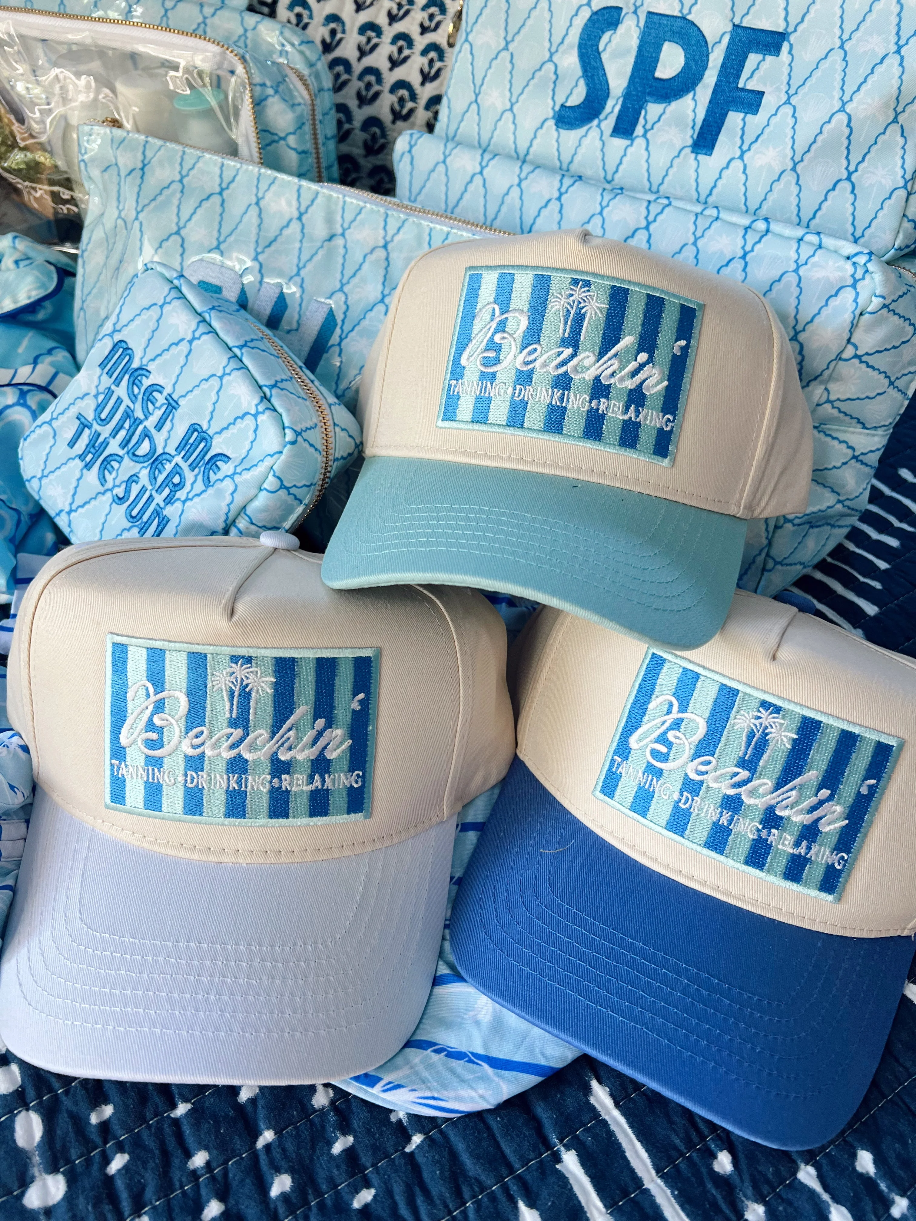 Beachin' - Vintage Trucker Hat - Image 17