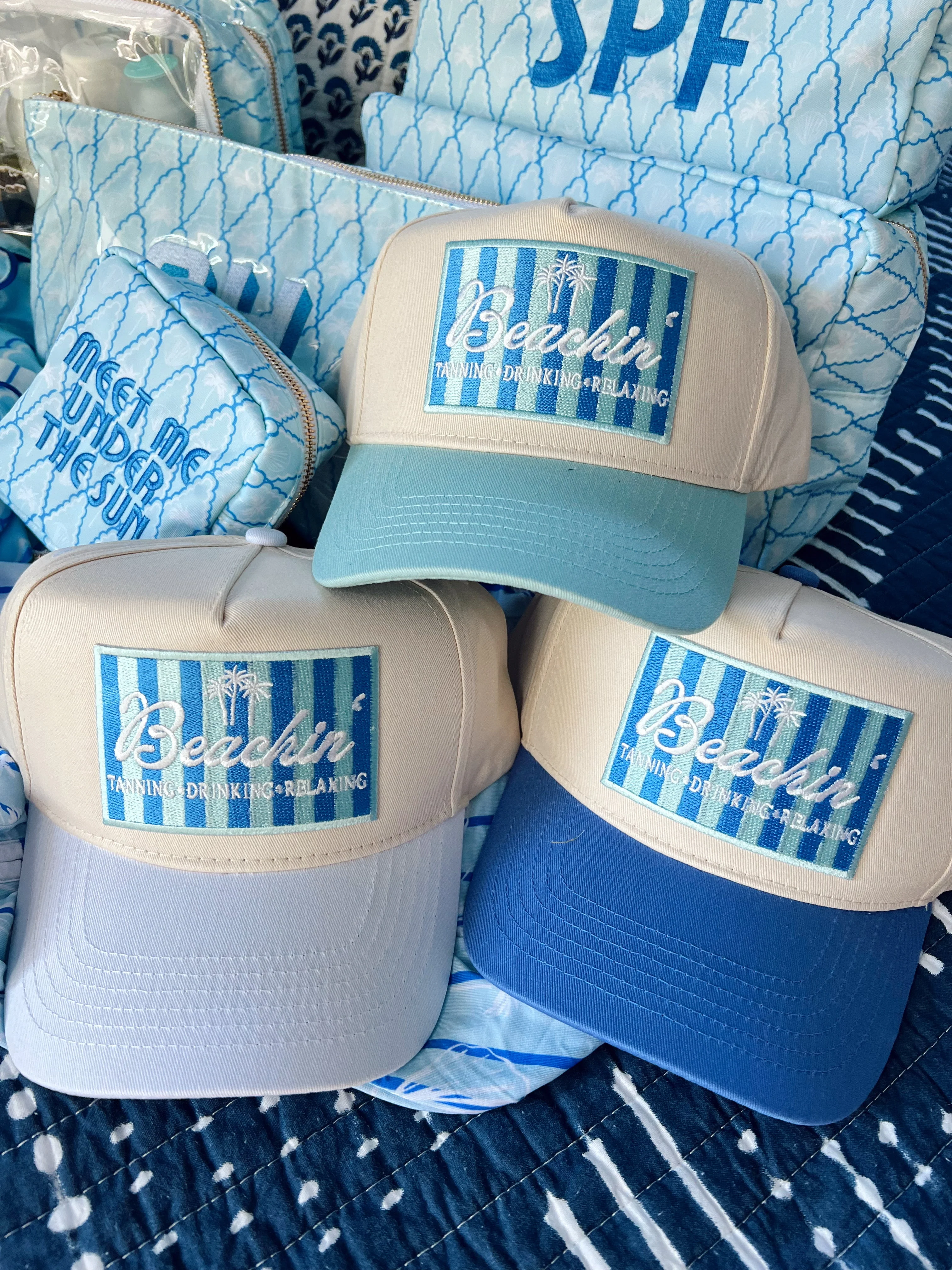 Beachin' - Vintage Trucker Hat - Image 2