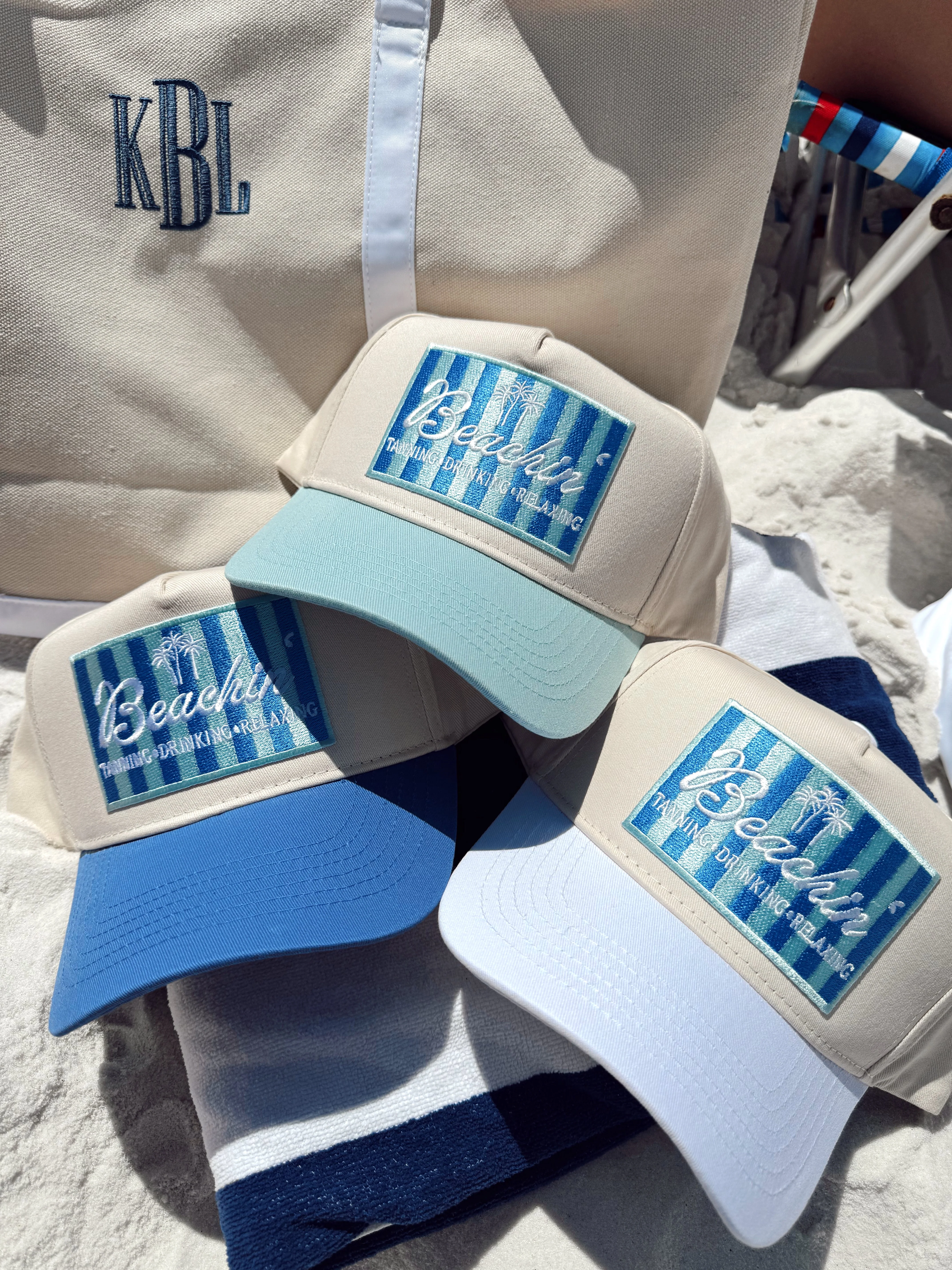 Beachin' - Vintage Trucker Hat - Image 4
