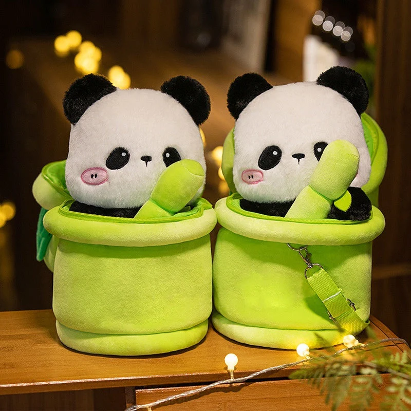 Bear Youcheng Bamboo Cute Backpack Plush Toy - Image 2
