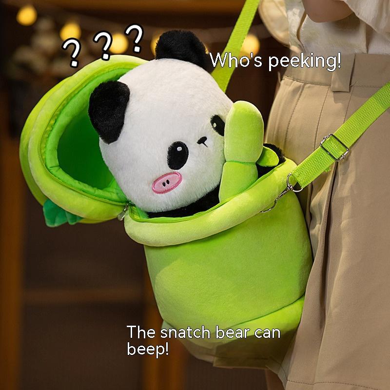 Bear Youcheng Bamboo Cute Backpack Plush Toy - Image 5