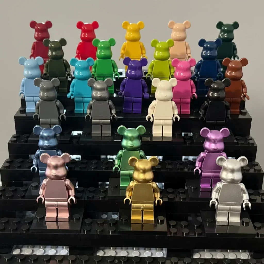 Bearbrick Monochrome Bear Minifigures – 20+ Vibrant Colors! - Image 2