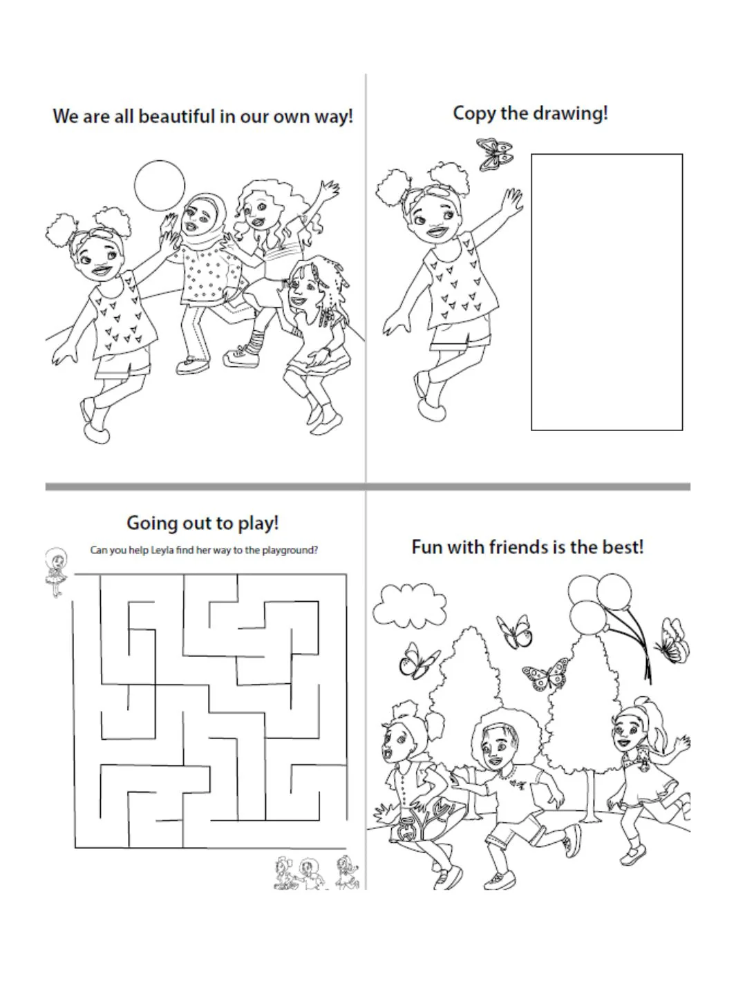 Beautiful Curly Me Activity & Coloring Book - Image 2