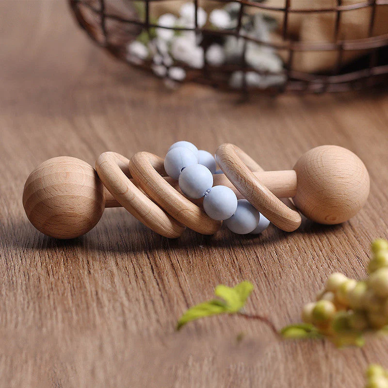 Beech rattle baby teeth toy - Image 7