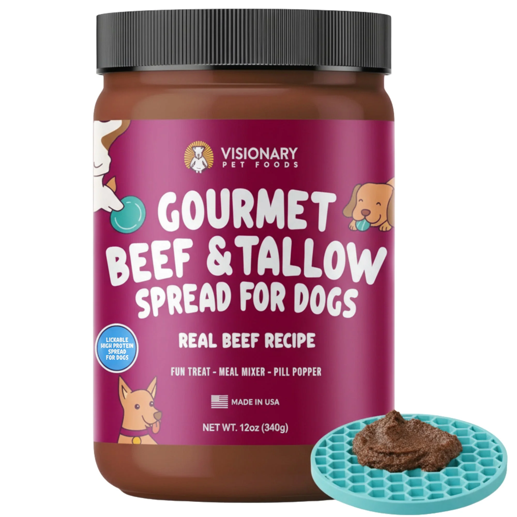 Beef & Beef Tallow Dog Meat Spread – High-Protein, Low-Carb Keto Treat | 12oz Jar - Image 8