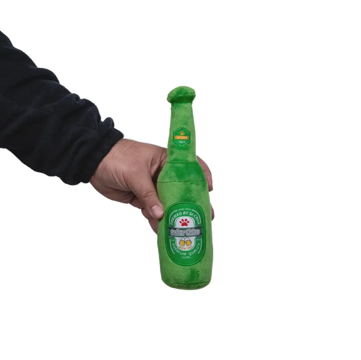 Beers-Cheers Plush Dog Toy Gift Set – with Squeaker & Crinkle Paper for Fun Play - Image 3