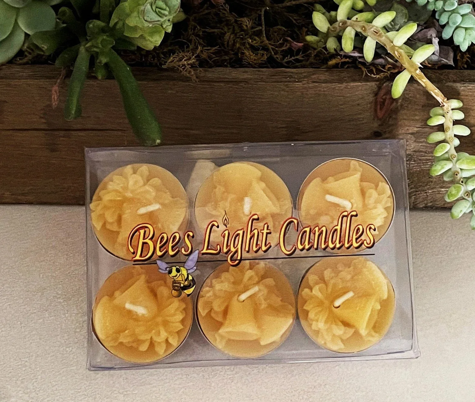 Beeswax Bell Tealight Candles - Image 3